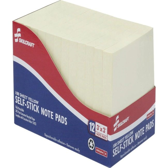 Varies / verify SKU SKU-LEVEL VERIFICATION REQUIRED Notepad Self-Stick 3X3 Yw NSN1167867