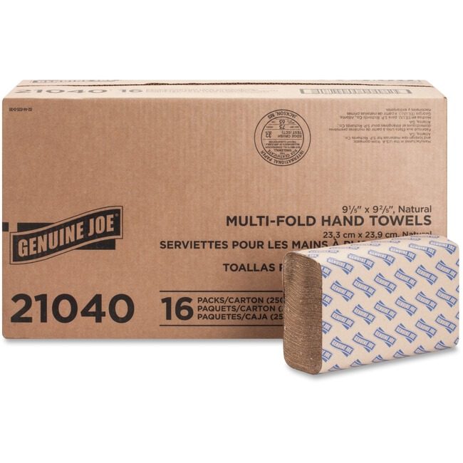 Genuine Joe Towel Multifold Nrtl 250/PK GJO21040