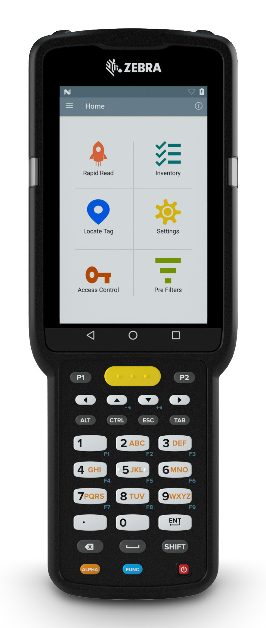Zebra MC3390xR handheld mobile computer 10.2 cm (4") 800 x 480 pixels Touchscreen 769 g Black MC339U-GF4EG4FT