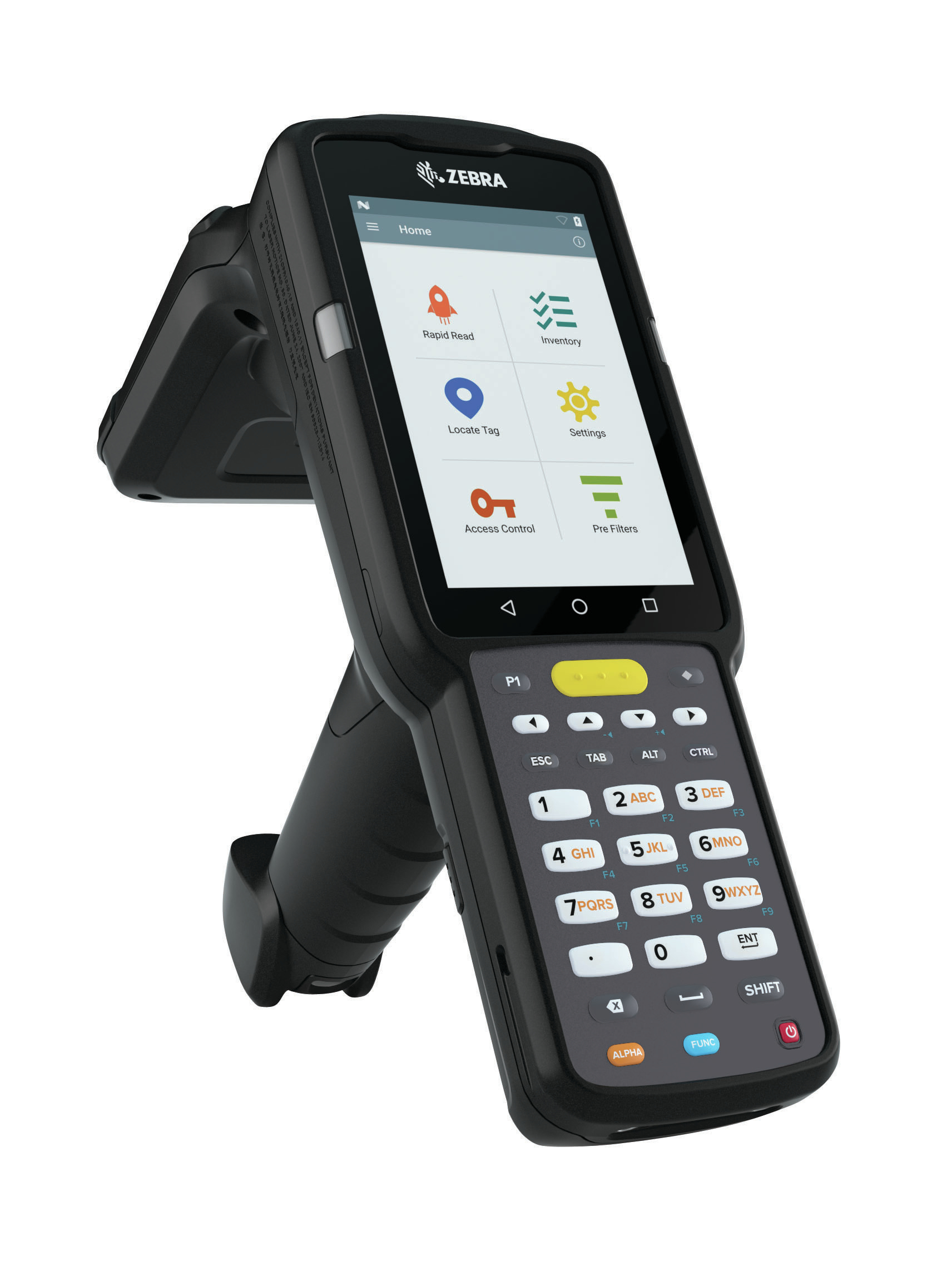 Zebra MC3330xR handheld mobile computer 10.2 cm (4") 800 x 480 pixels Touchscreen 680 g Black MC333U-GJ2EG4FT