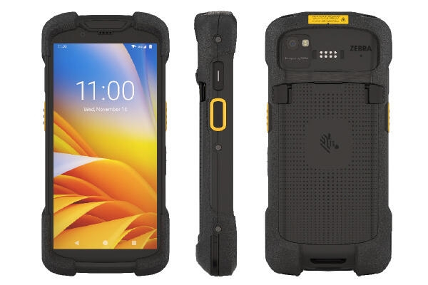 Zebra TC73 handheld mobile computer 15.2 cm (6") 1080 x 2160 pixels Touchscreen 349 g Black, Yellow TC7301-0T1J4B1000-NA