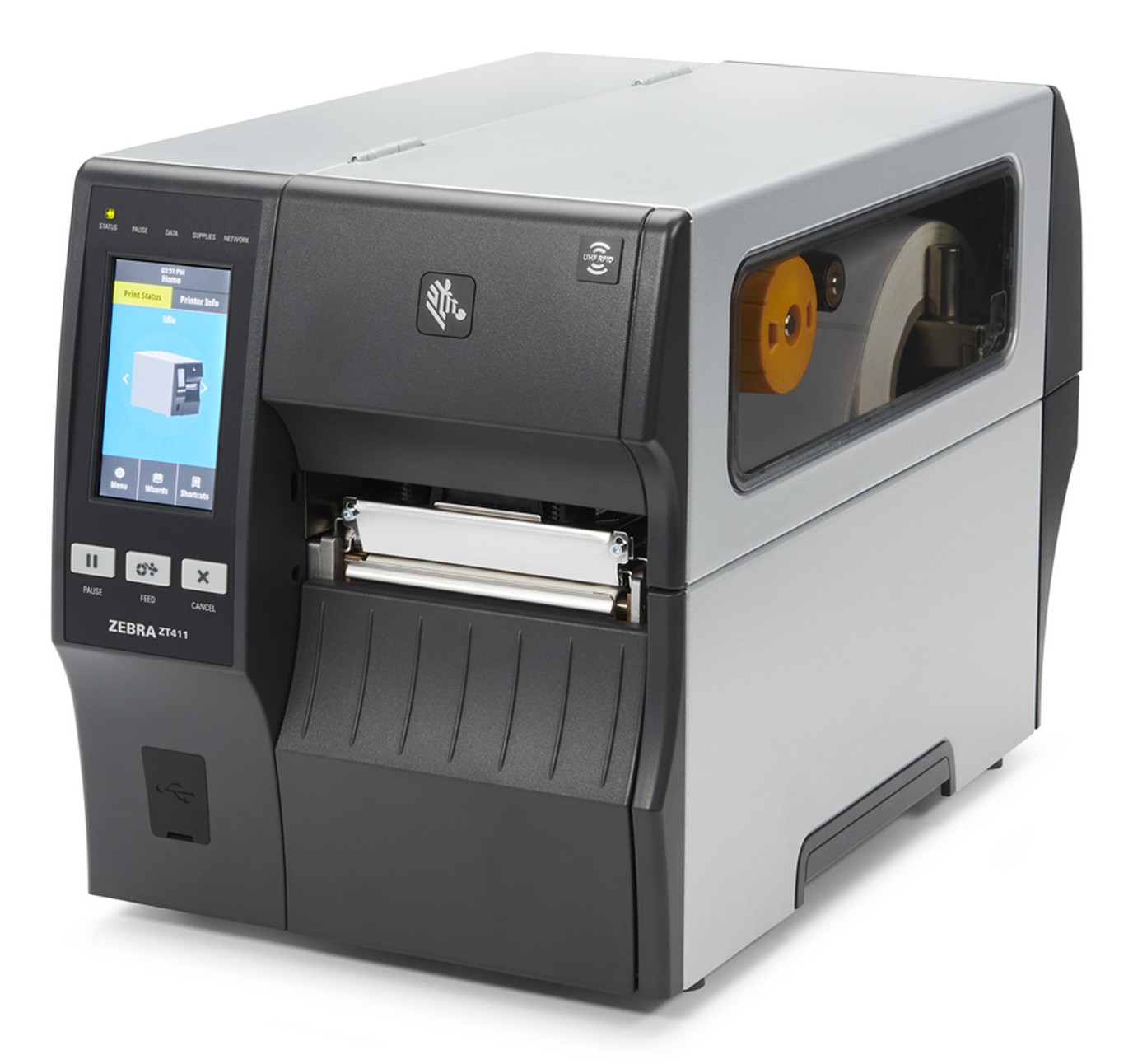 Zebra ZT411 203 x DPI Wired  Wireless Direct thermal / transfer POS printer ZT41142-T110000Z