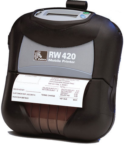 Zebra RW 420 label printer Direct thermal 203 76.2 mm/sec Wired & Wireless Bluetooth R4D-0UBA000N-00