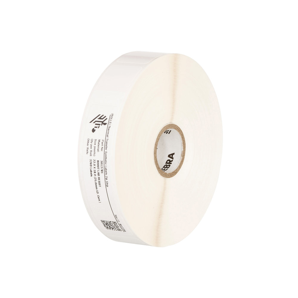 Zebra 8000T Slide Label White 10034220