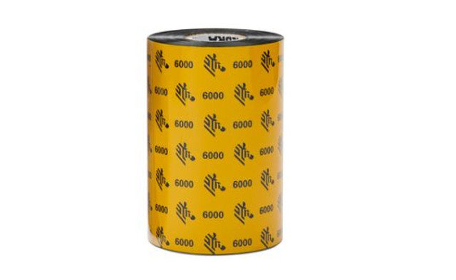 Zebra 6000 Wax thermal ribbon 450 m Black 06000BK11045