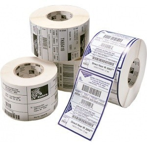 Zebra 10026641 printer label White Self-adhesive