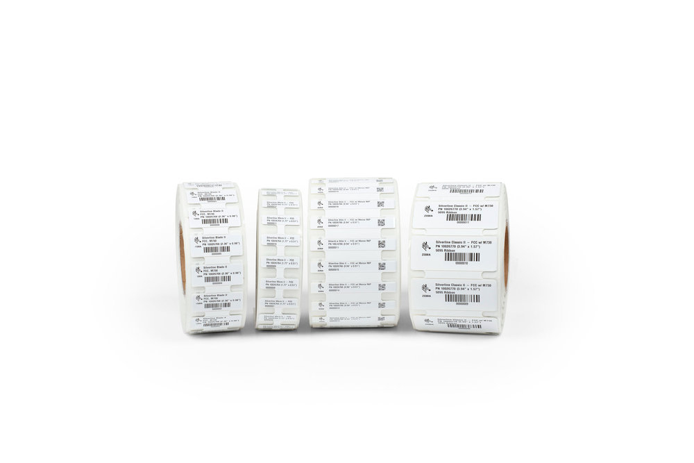 Zebra Silverline Micro II RFID Label White 10026764