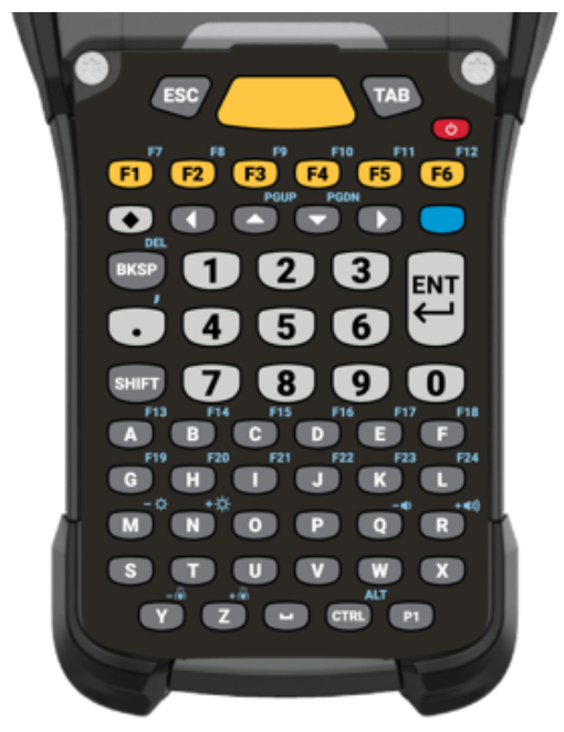 Zebra KYPD-MC9358ANR-01 mobile device keyboard Alphanumeric English Black, Grey