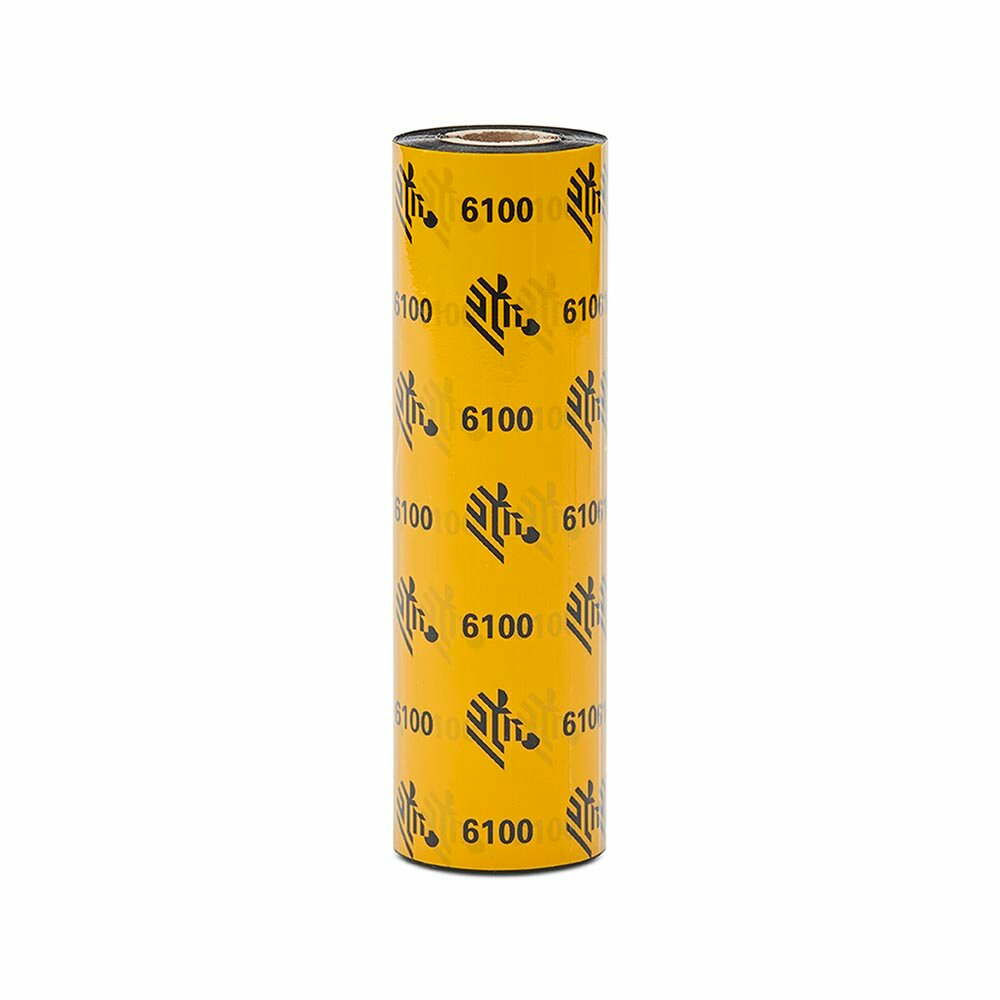 Zebra 6100 Wax/Resin thermal ribbon Black 06100GS08407
