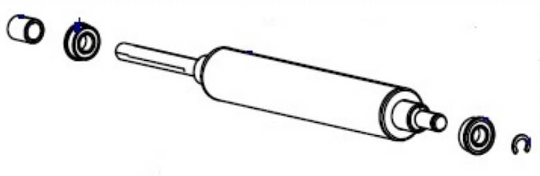 Zebra P1083347-012 printer roller transfer