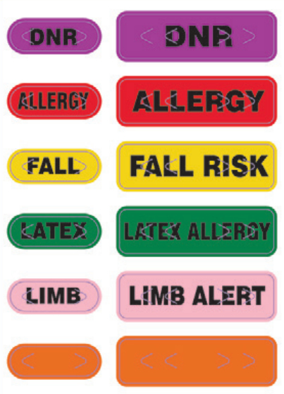 Zebra Spot Alert Labels Multicolour LB-ALERT-AZ
