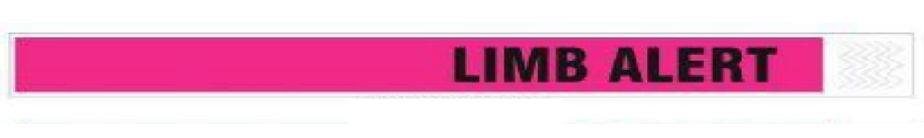 Zebra TY-LIMBALERT wristband Pink, Black Hospital