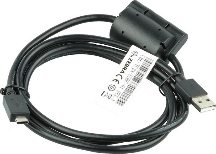 Zebra CBL-TC2X-USBC-01 USB cable A Black