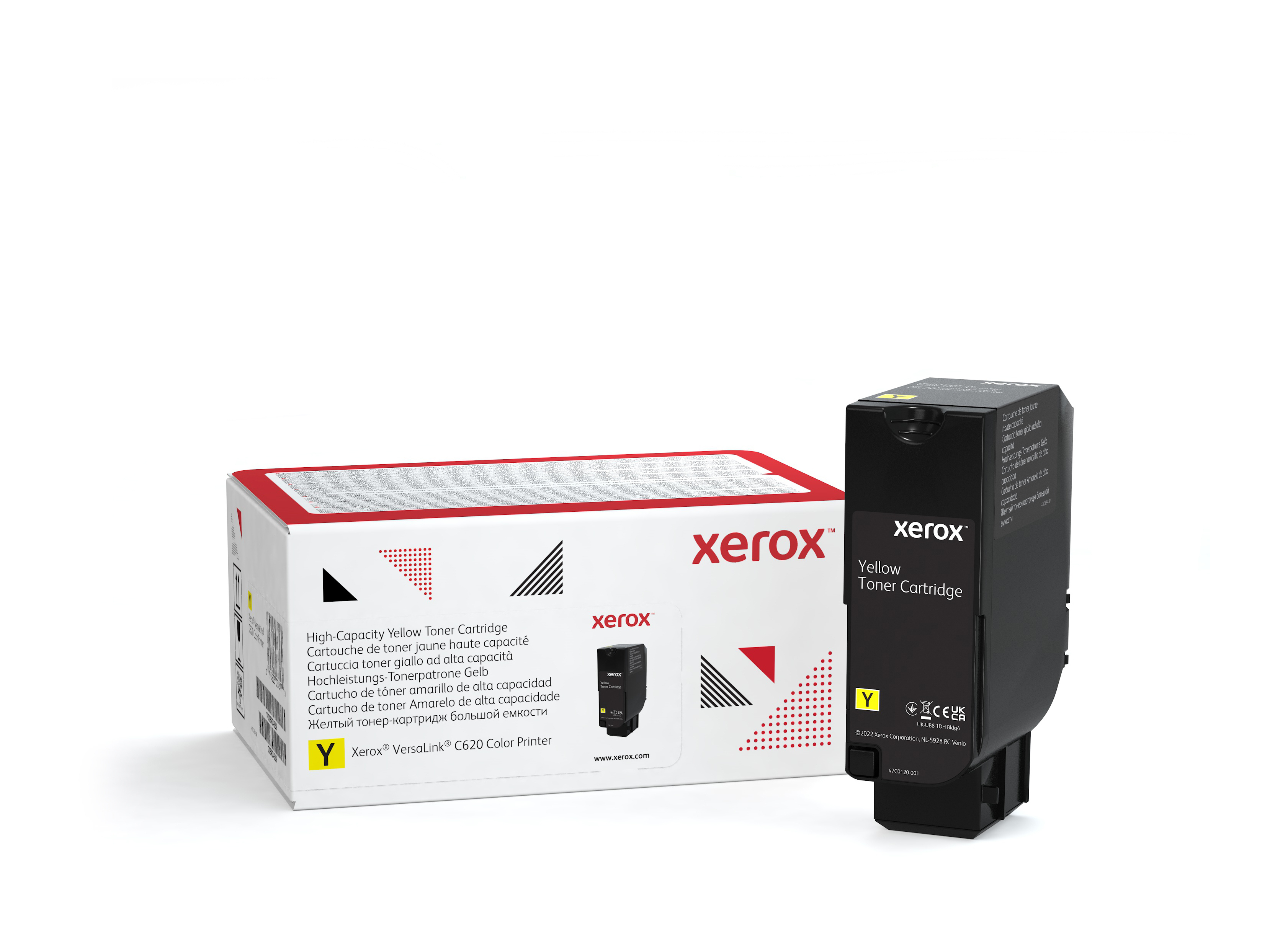 Xerox Genuine ® VersaLink® C620 Color Printer Yellow High capacity Toner Cartridge (12000 Pages) - 006R04627