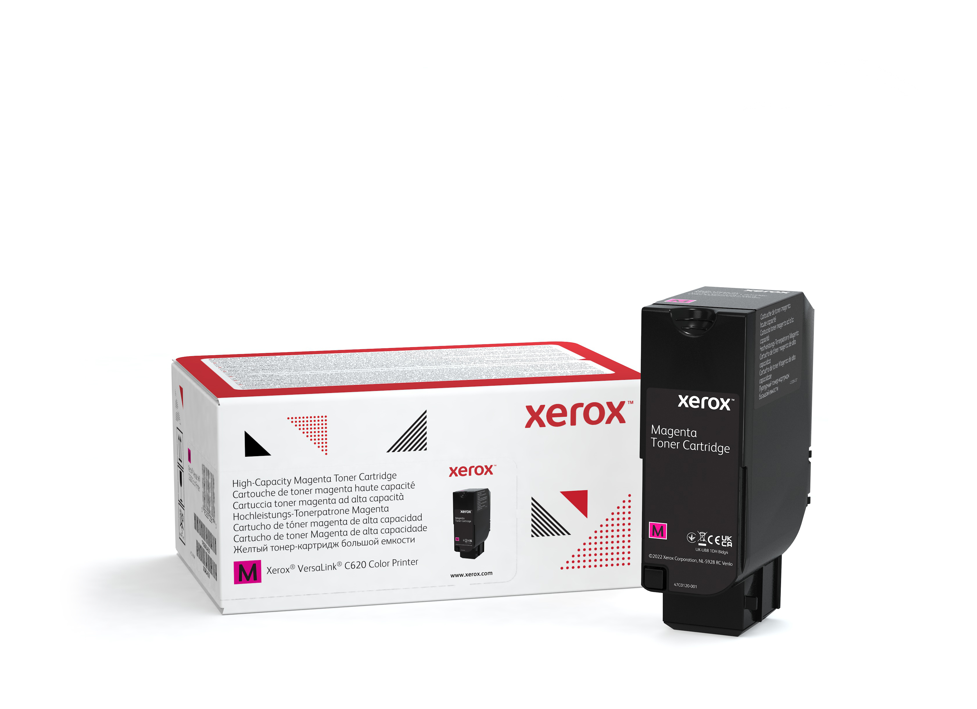Xerox Genuine ® VersaLink® C620 Color Printer Magenta High capacity Toner Cartridge (12000 Pages) - 006R04626