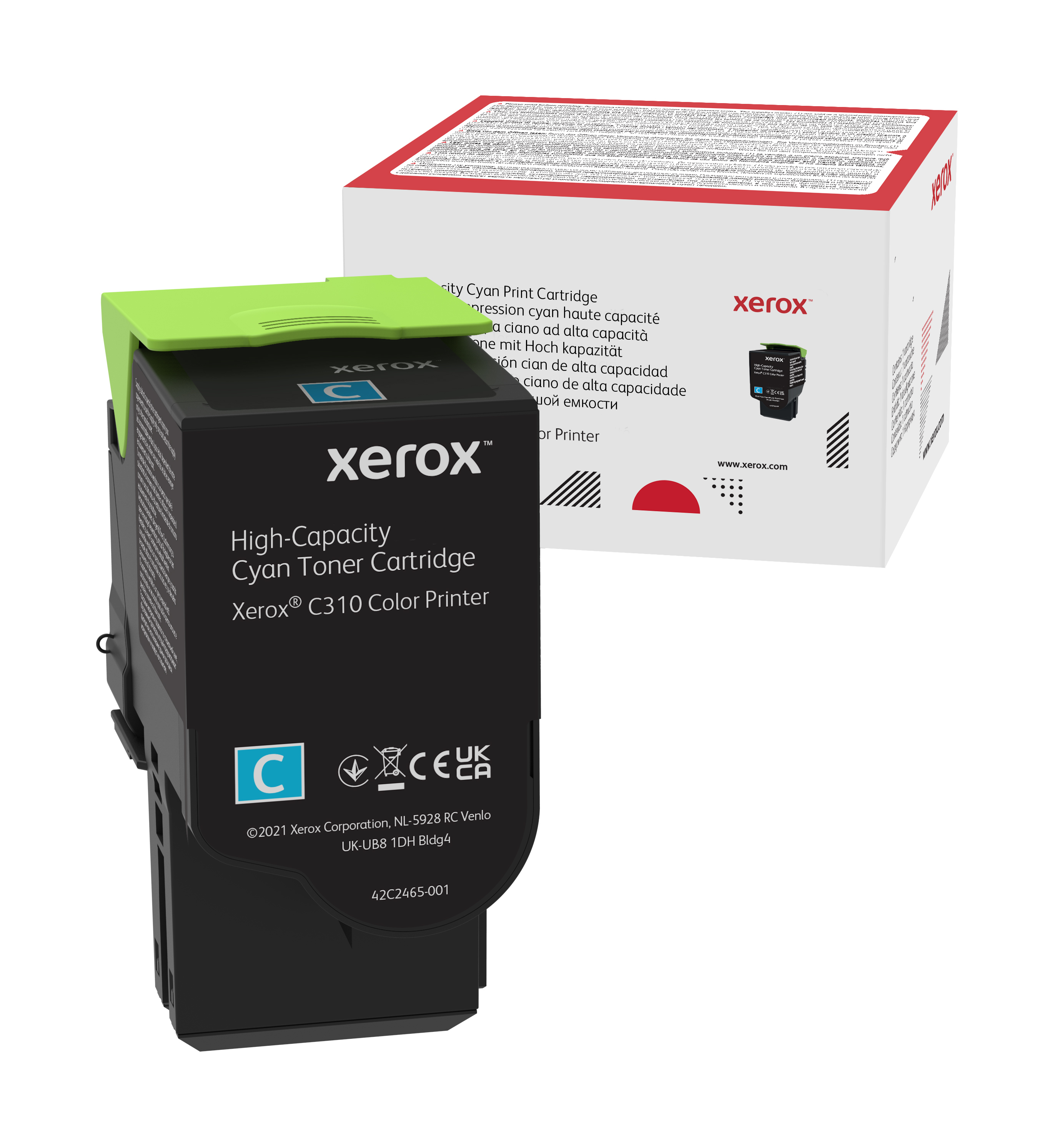 Xerox Genuine ® C310 Color Printer/C315 Multifunction Printer Cyan High capacity Toner Cartridge 006R04365