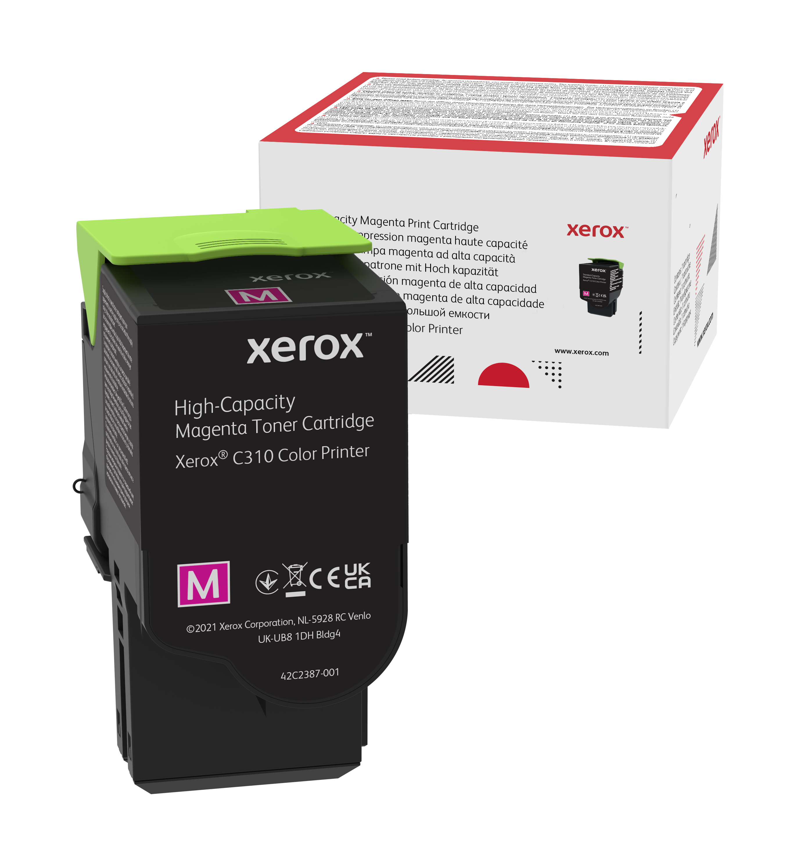 Xerox Genuine ® C310 Color Printer/C315 Multifunction Printer Magenta High capacity Toner Cartridge 006R04366