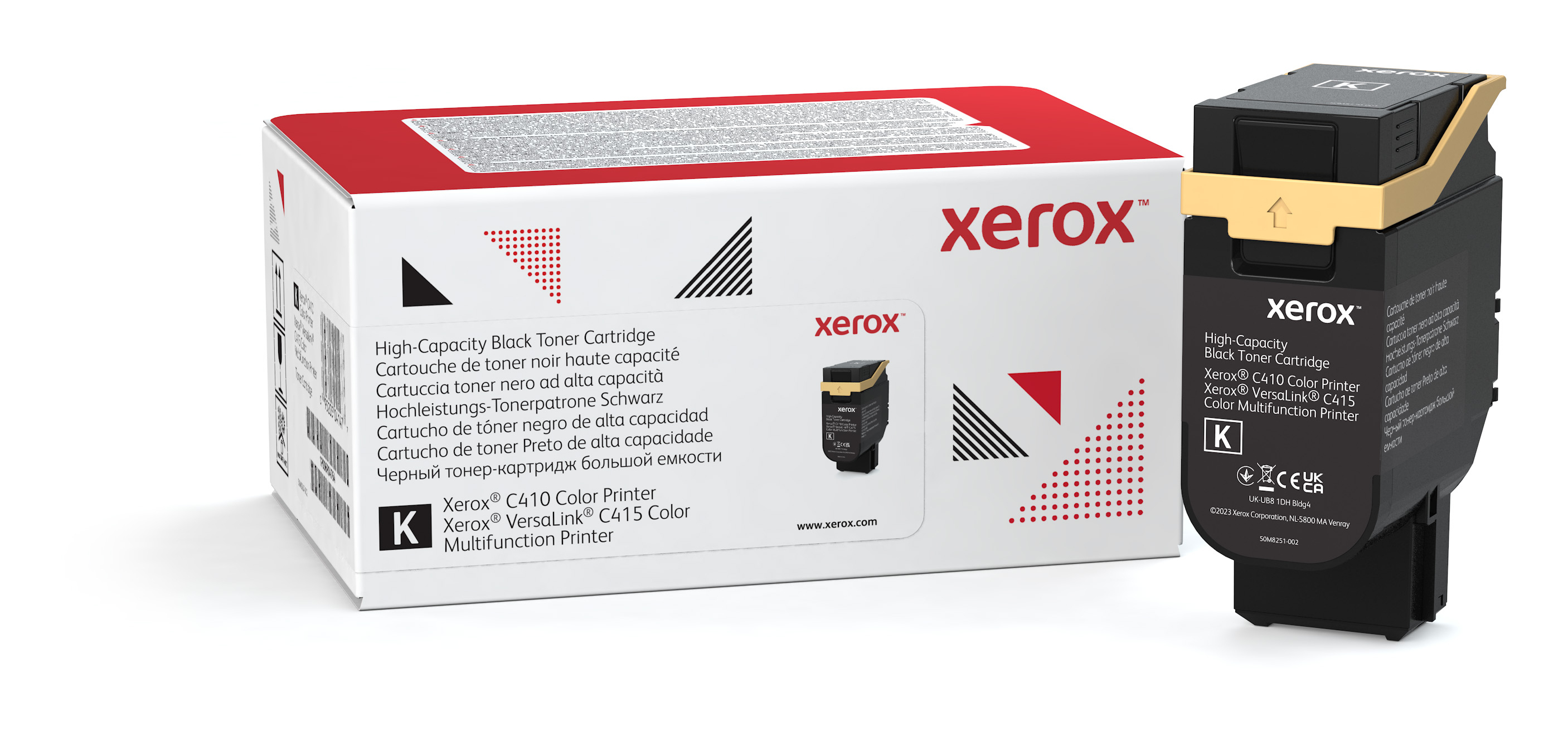 Xerox Genuine ® C410 Color Printer/VersaLink® C415 Multifunction Printer Black High capacity Toner 006R04685