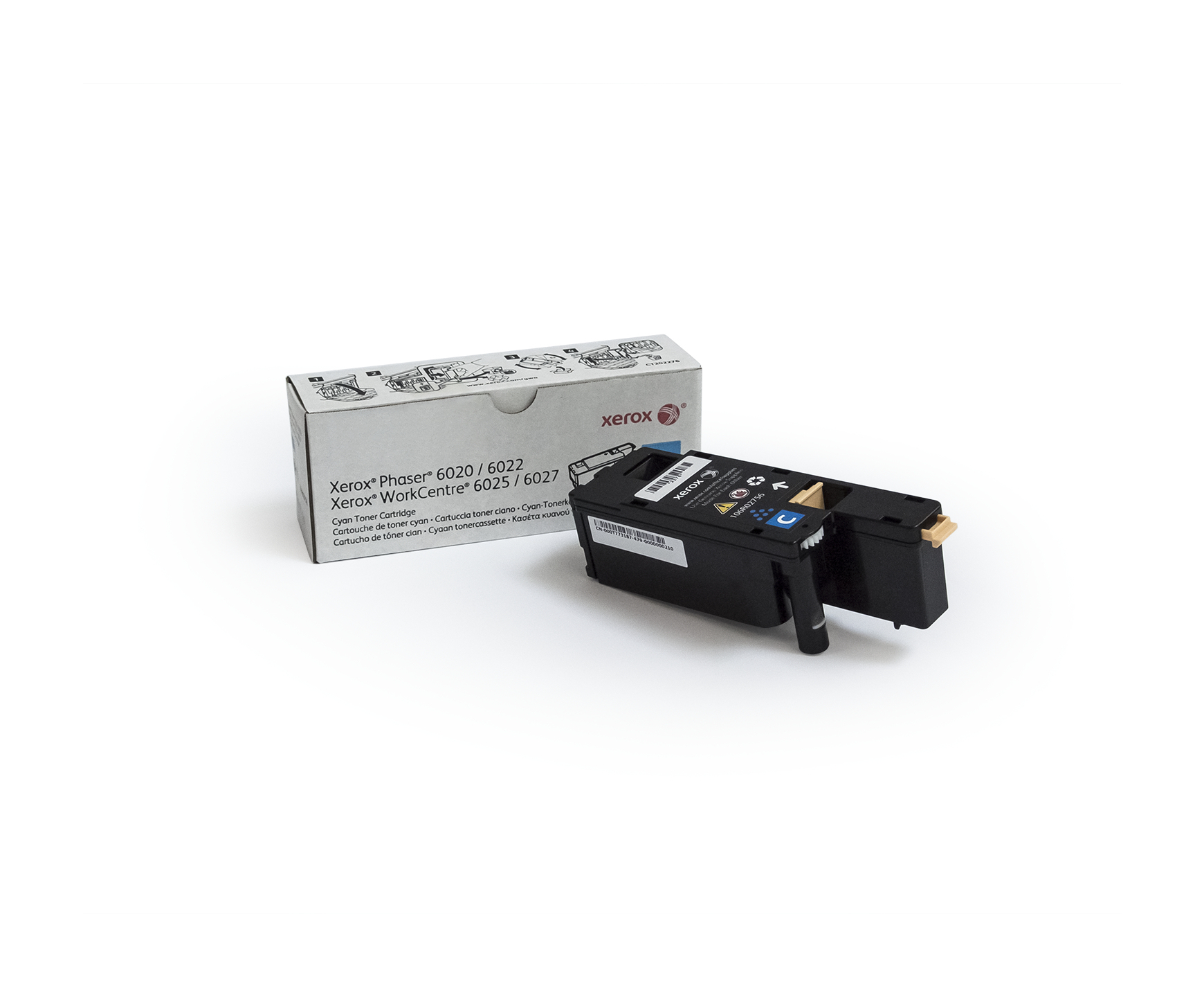 Xerox Genuine Phaser® 6020/6022, WorkCentre® 6025/6027 Cyan Standard capacity Toner Cartridge (1000 106R02756