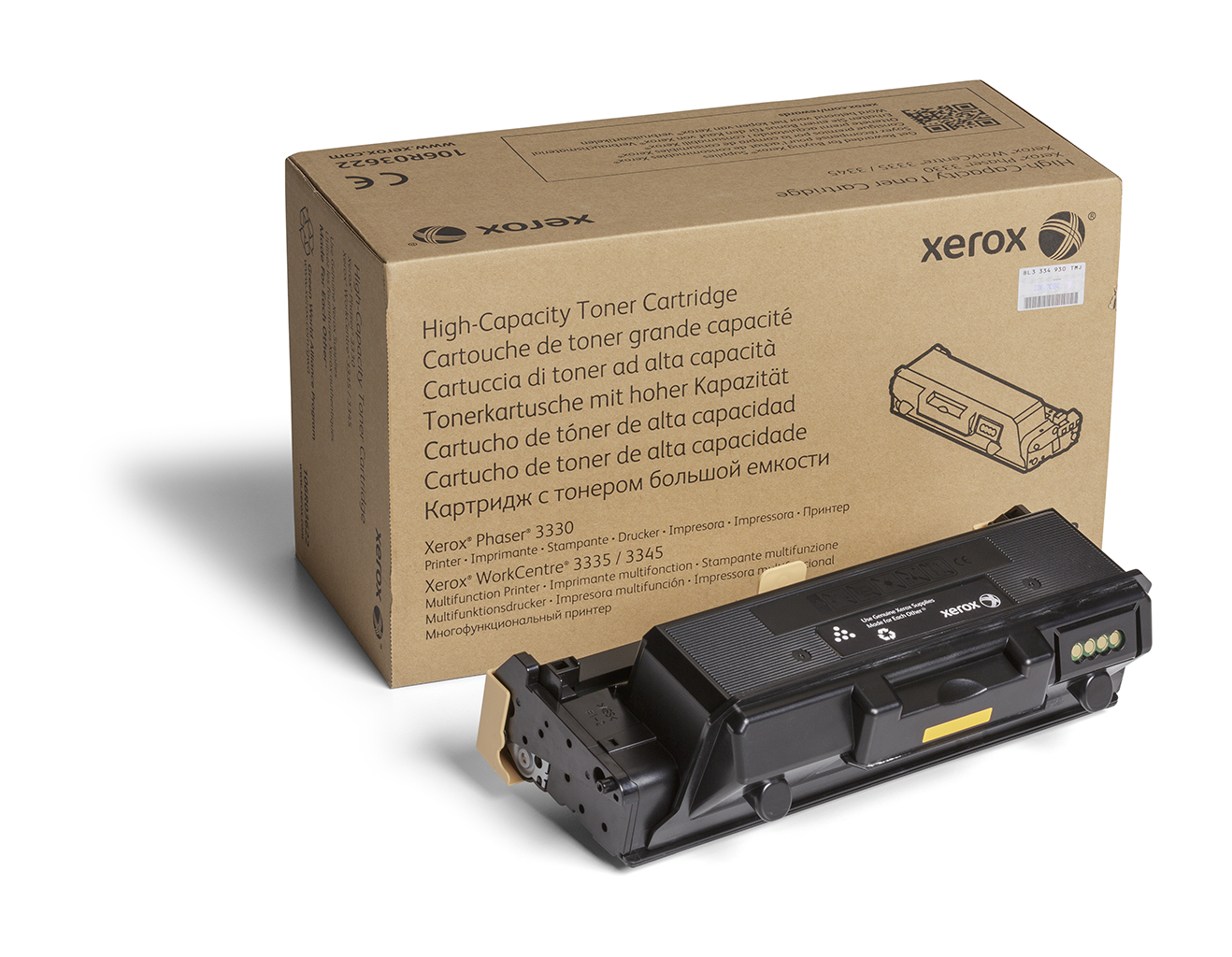 Xerox Genuine Phaser® 3330, WorkCentre® 3300 Series Black High capacity Toner Cartridge (8500 106R03622