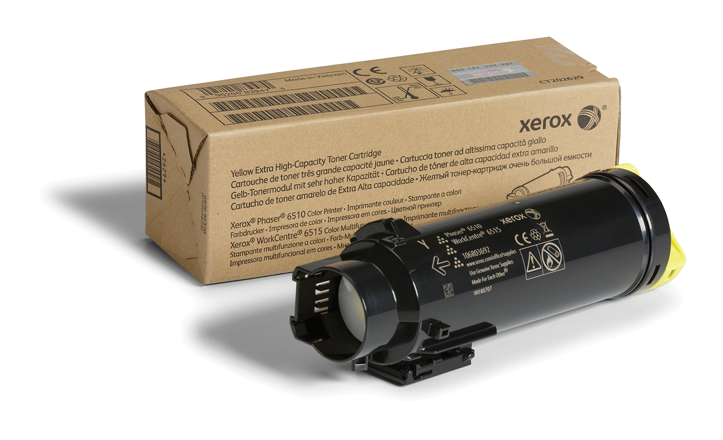 Xerox Genuine Phaser® 6510, WorkCentre® 6515 Yellow Extra High capacity Toner Cartridge (4300 106R03692