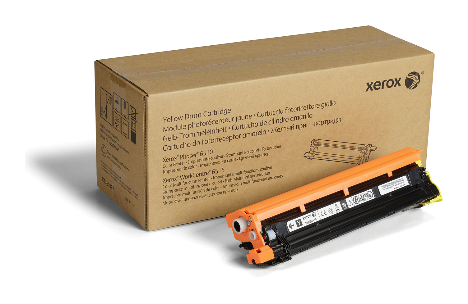 Xerox PHASER 6510 / WORKCENTRE 6515 Yellow Drum Cartridge 48,000 Pages 108R01419
