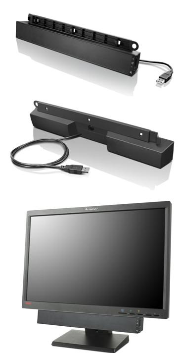 Lenovo USB Soundbar Black 2.0 channels 2.5 W 0A36190