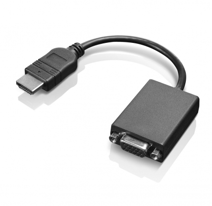 Lenovo HDMI / VGA 0.2 m Black 0B47069