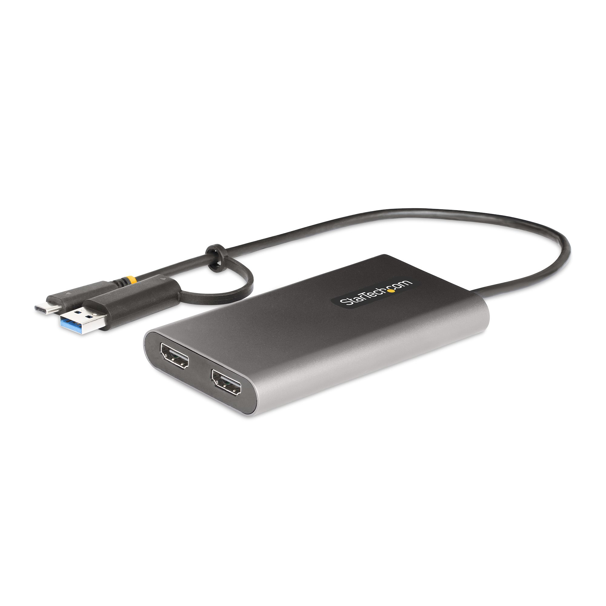 StarTech.com USB-C to Dual-HDMI Adapter - or A 2x HDMI - 4K 60Hz - 100W Power Delivery Pass-Through 109B-USBC-HDMI