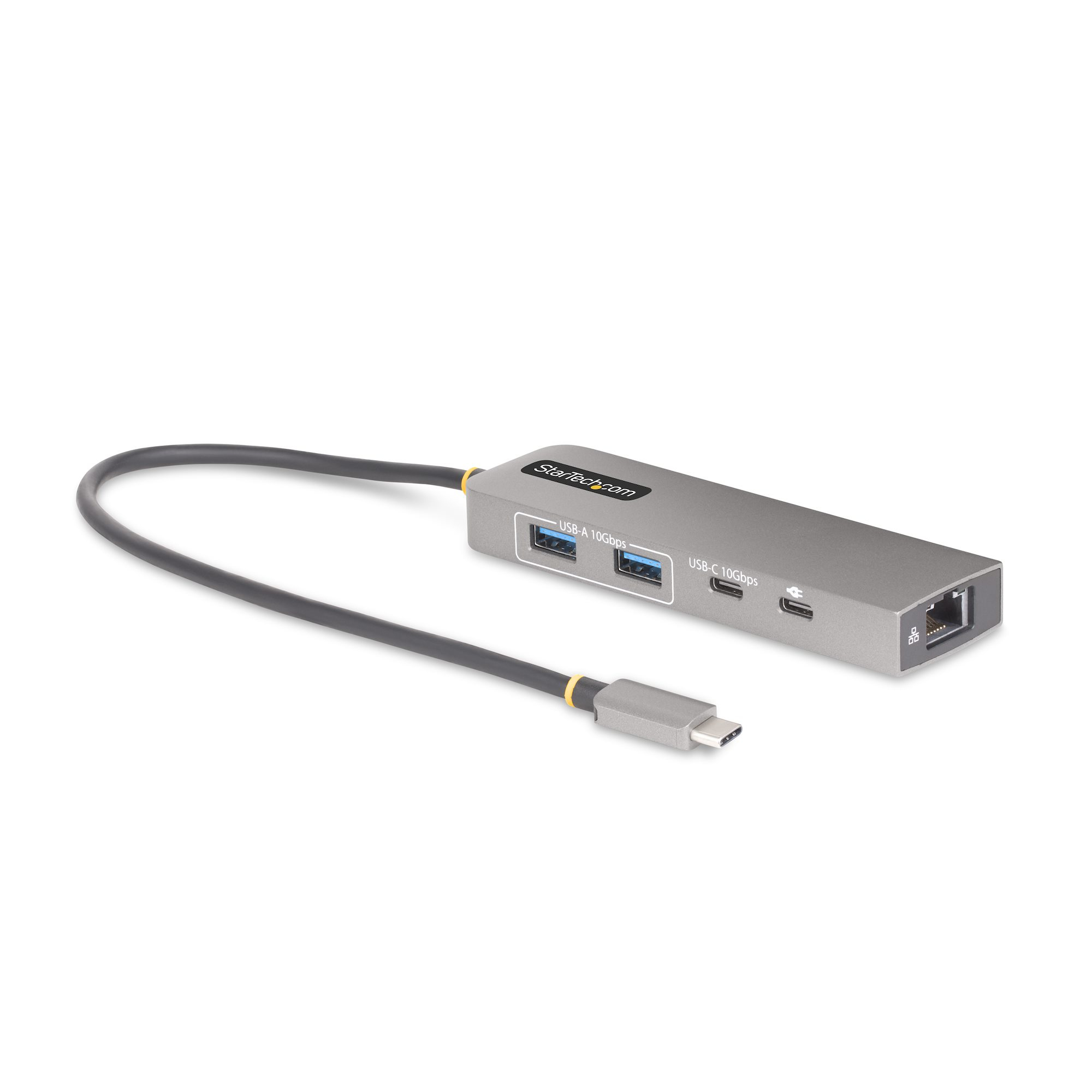 StarTech.com 3-Port USB-C Hub with 2.5 Gbps Ethernet and 100W Power Delivery Pass-Through Port, USB 10G2A1C25EPD-USB-HUB