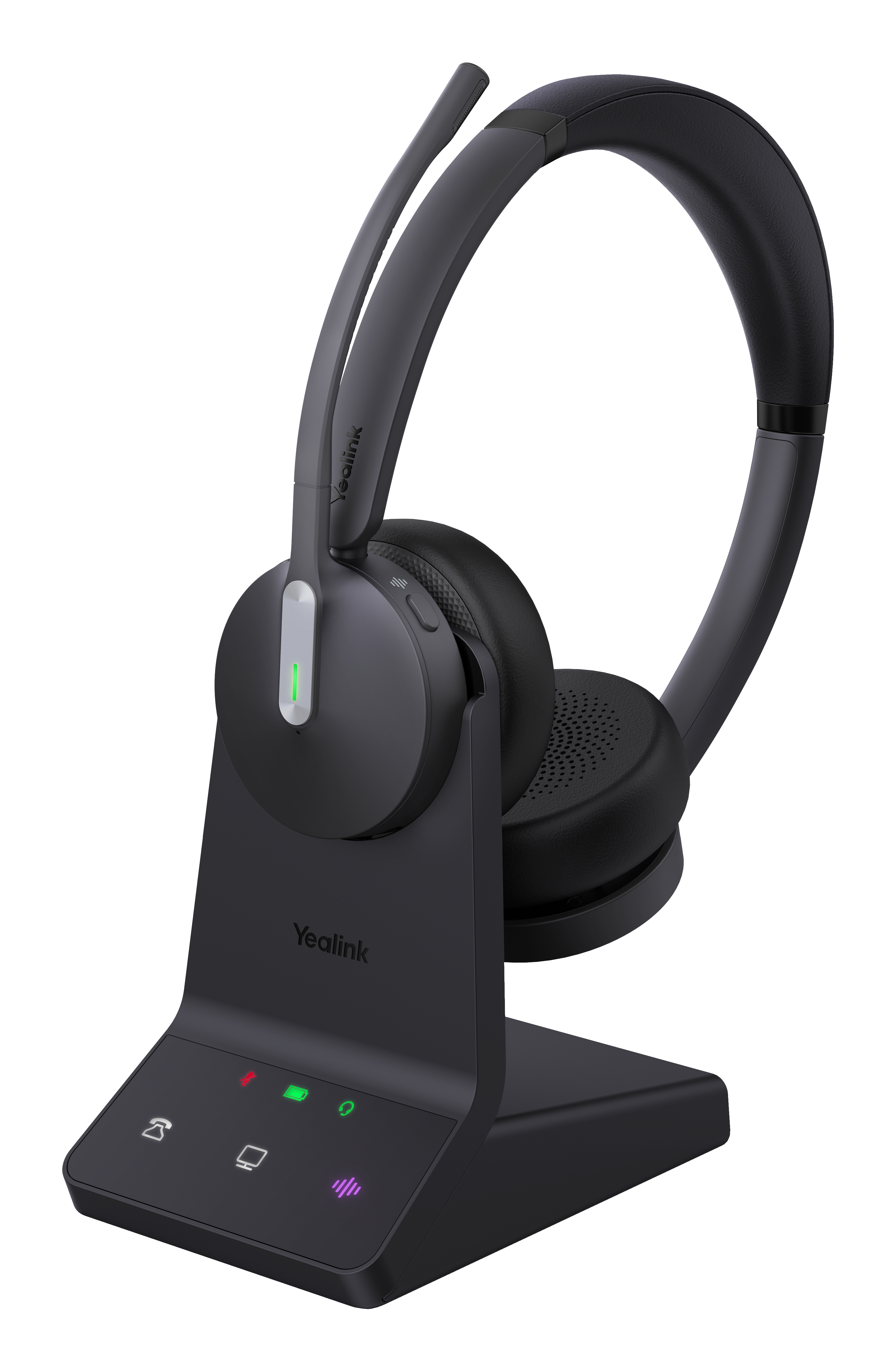 Yealink WH64 Dual UC Headset Wireless Head-band Office/Call center USB Type-C Bluetooth Black 1208673