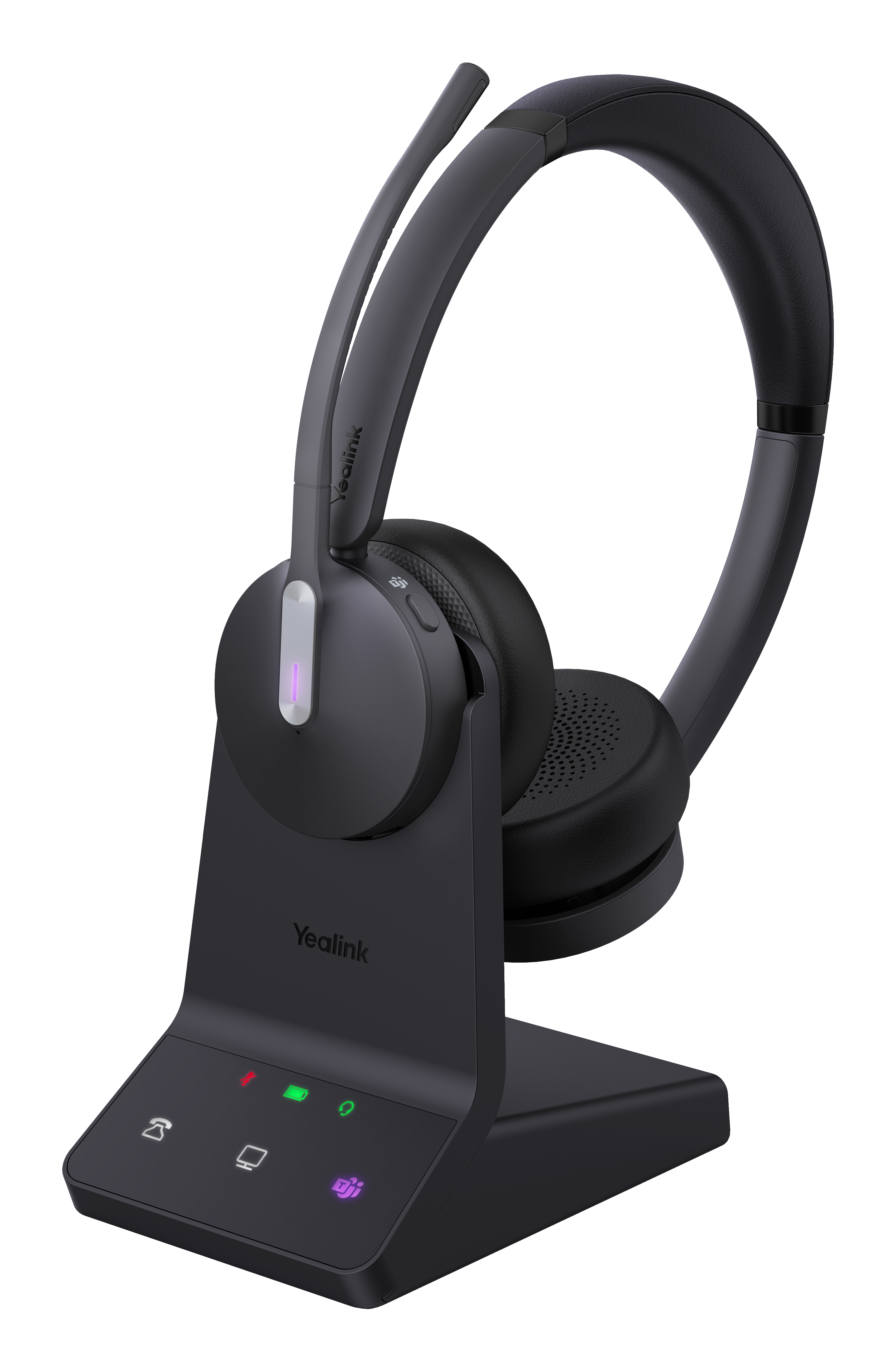 Yealink WH64 Dual Teams Headset Wireless Head-band Office/Call center USB Type-C Bluetooth Black 1208674