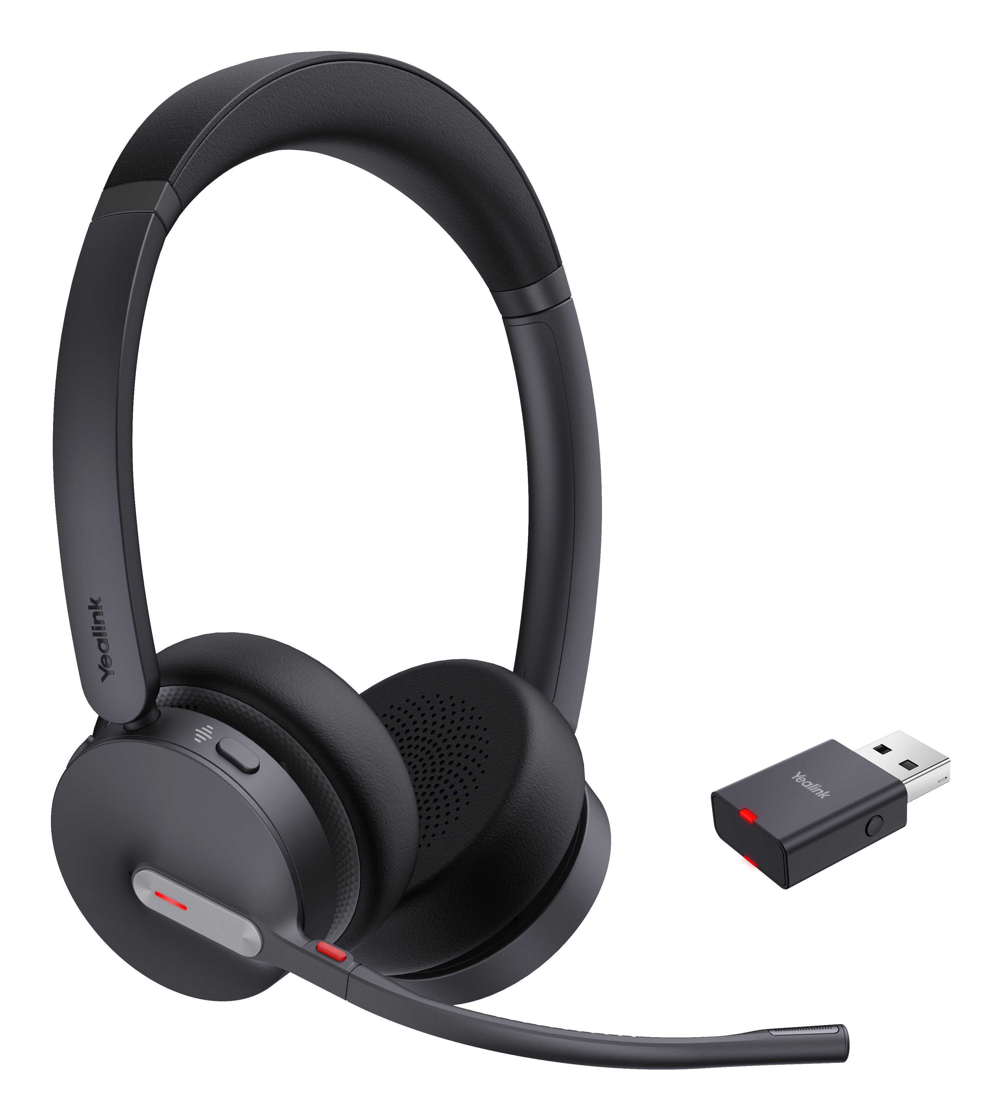 Yealink WH64 Hybrid Dual UC Headset Wireless Head-band Office/Call center Micro-USB Bluetooth Black 1208686