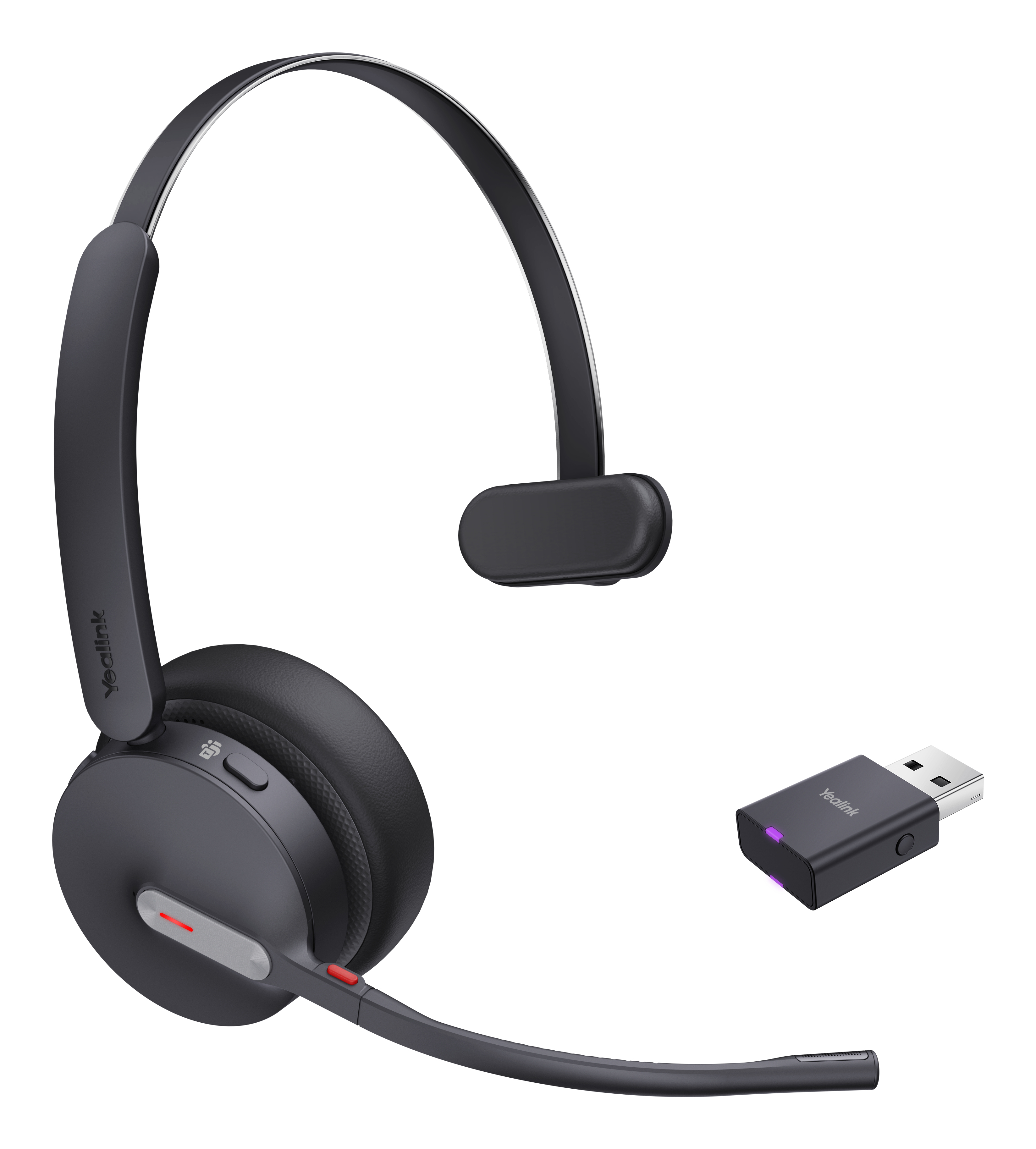 Yealink WH64 Hybrid Mono Teams Headset Wireless Head-band Office/Call center Micro-USB Bluetooth 1208687