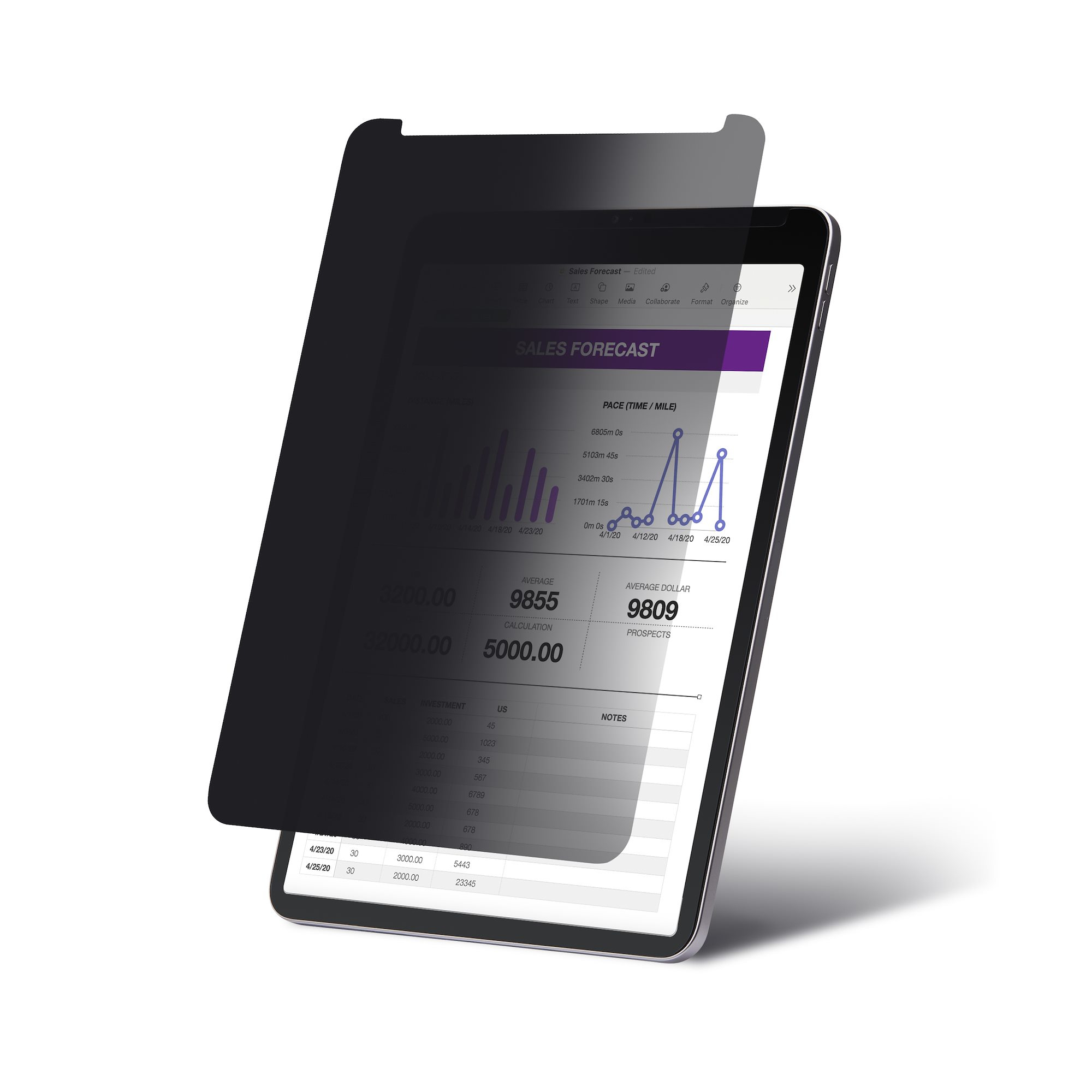 StarTech.com 4-Way Privacy Screen For 12.9-inch iPad Pro, 3rd Gen and Up, Portrait/Landscape, 129IP-PRIVACY-SCREEN