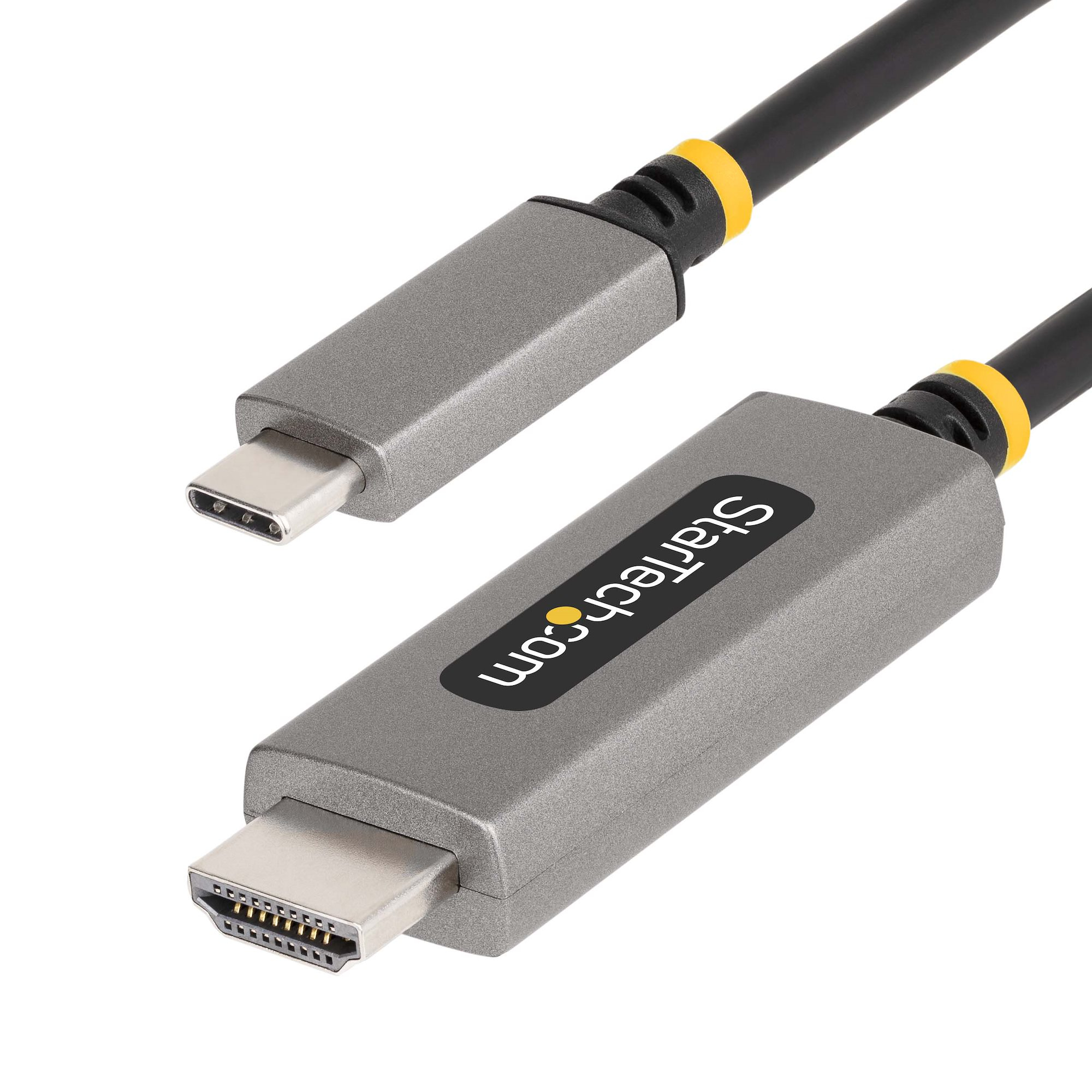 StarTech.com 6.6ft (2m) USB-C to HDMI Adapter Cable, 8K 60Hz, 4K 144Hz, HDR10, USB Type-C 2.1 Video 135B-USBC-HDMI212M