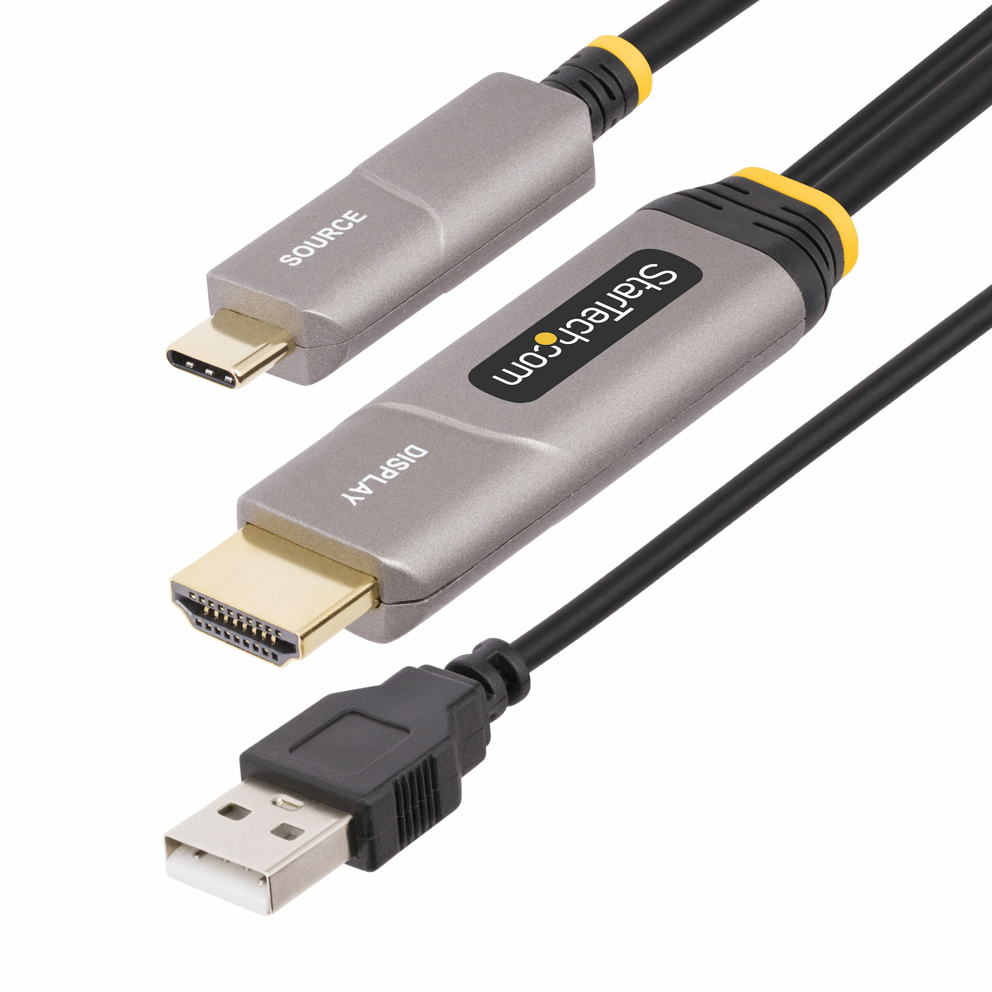 StarTech.com 30ft (9.1m) USB-C to HDMI 2.0 Active Optical Cable (AOC), 4K 60Hz, CL3 Rated, 145B-USBC-HDMI4K-AOC