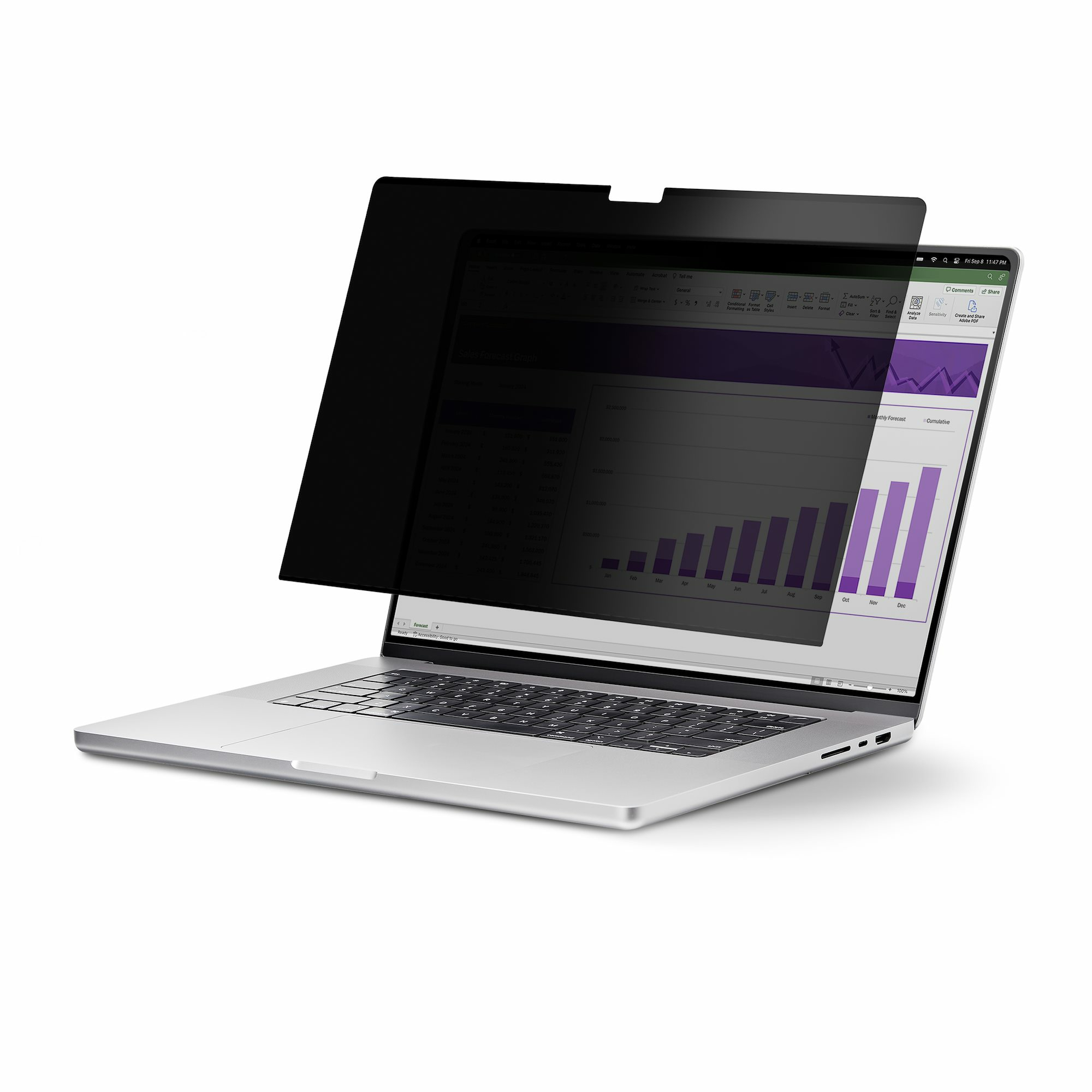 StarTech.com 15.6-inch 16:10 Flip-Up Privacy Screen with Touch, Anti-Glare Blue Light Filter, 156T6-PRIVACY-SCREEN