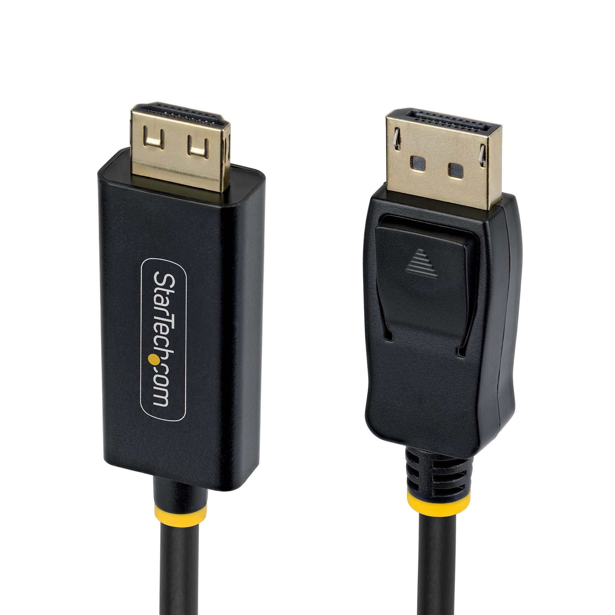 StarTech.com 15ft (4.5m) DisplayPort to HDMI Adapter Cable with Gripping Connectors, 4K 60Hz, HDR, 15F-DP-HDMI-4K60-GR