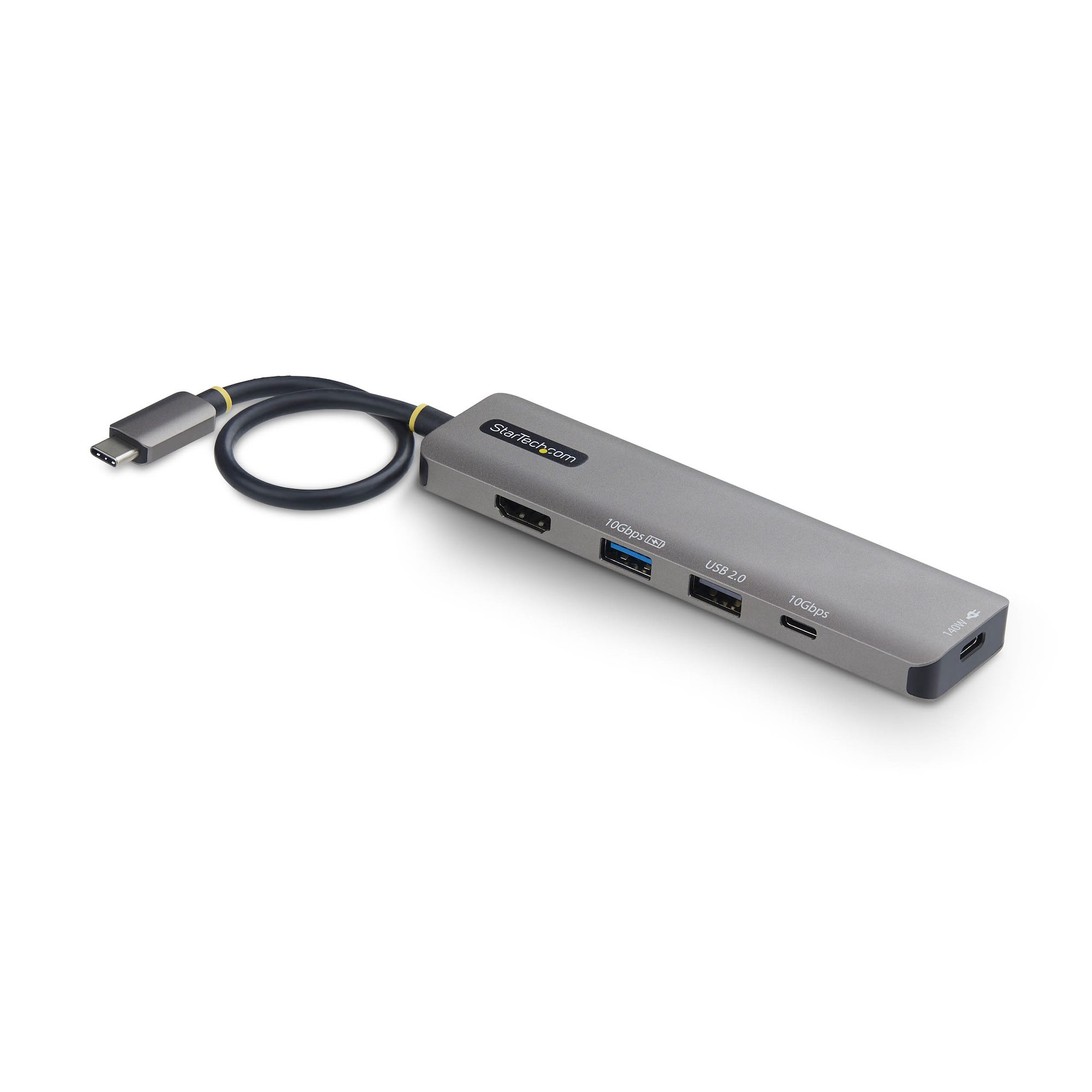 StarTech.com USB-C to HDMI Multiport Adapter with 140W PD Charging, 4K 60Hz, USB 10Gbps Hub, Type-C 164B-USBC-MULTIPORT