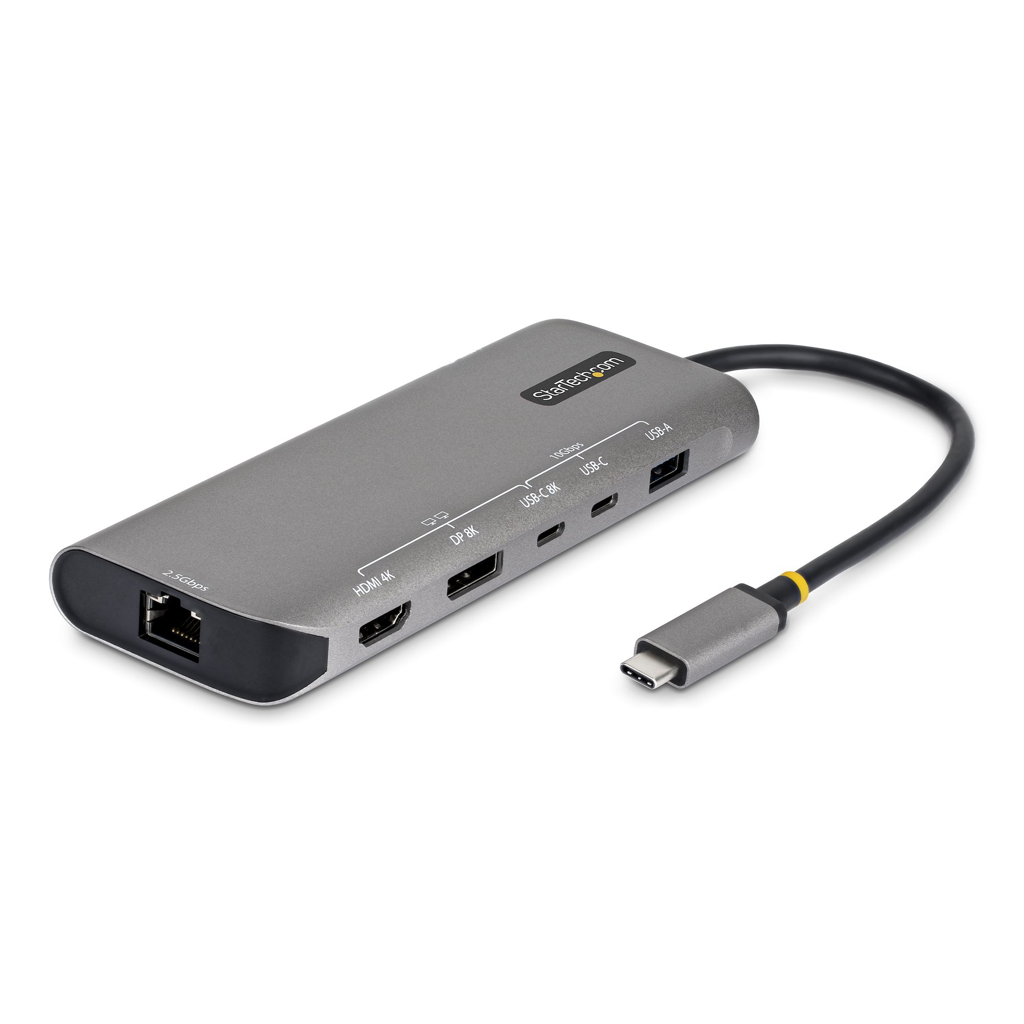 StarTech.com USB4 Multiport Adapter, Driverless Dual-4K for macOS and Windows, 140W Power Delivery 174B-USB4-MULTIPORT