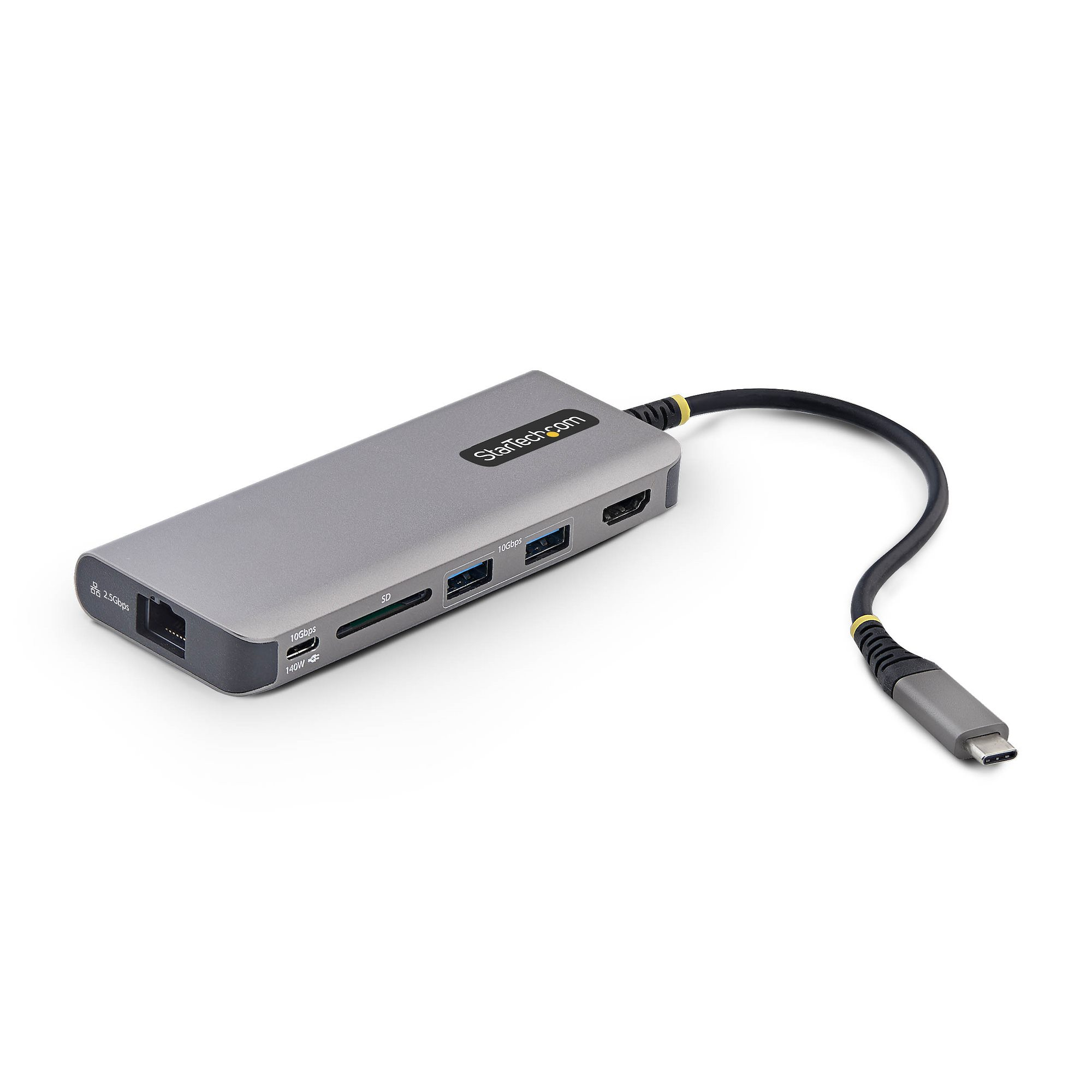 StarTech.com USB-C to HDMI Multiport Adapter, 140W PD Charging, 4K 60Hz, 3-Port USB 10Gbps Hub, SD 177B-USBC-MULTIPORT