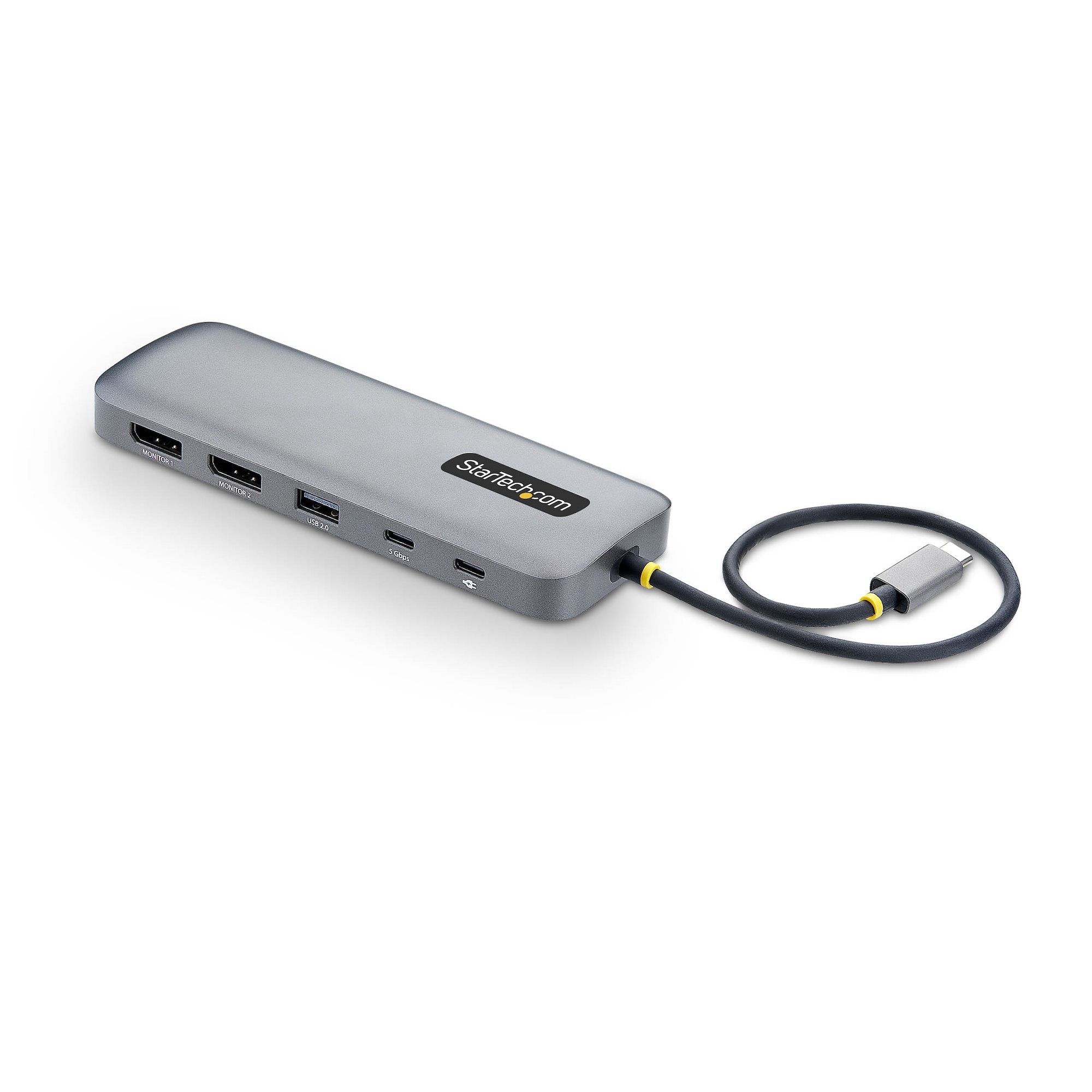 StarTech.com 10-in-1 USB-C to Dual-DisplayPort Multiport Adapter, 100W Power Delivery Charging, 2x 189B-USBC-MULTIPORT