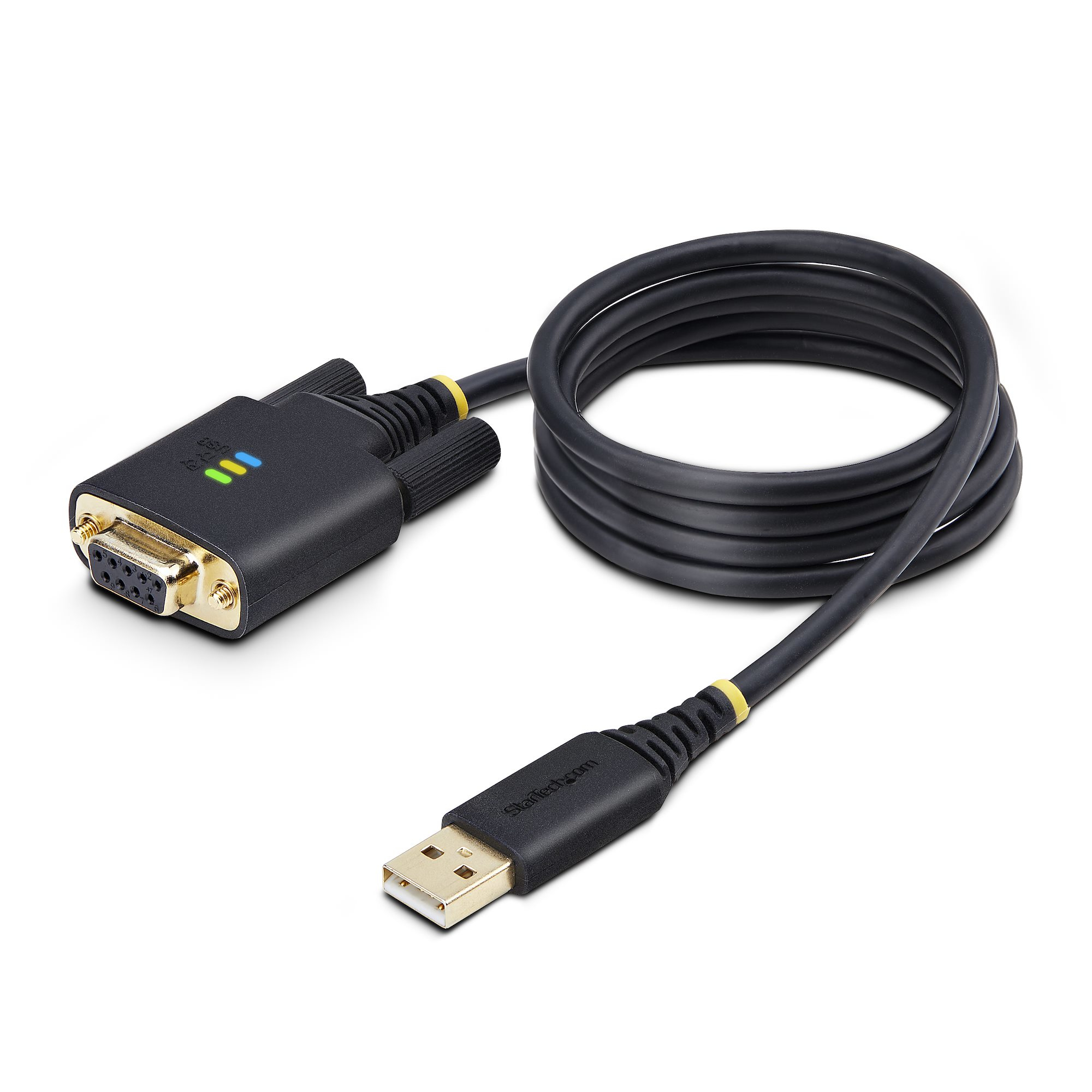 StarTech.com 3.3ft (1m) USB to Null Modem Serial Adapter Cable, Interchangeable DB9 Screws/Nuts, 1P3FFCNB-USB-SERIAL