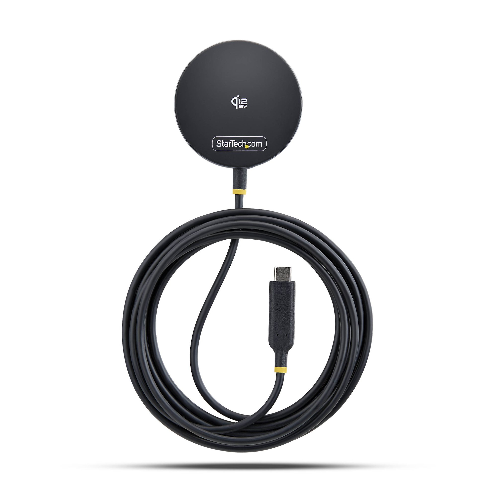 StarTech.com Qi2.2 Certified 25W Magnetic Wireless Charging Pad with 6.6ft (2m) USB-C Tethered 1PB-WIRELESS-CHARGER