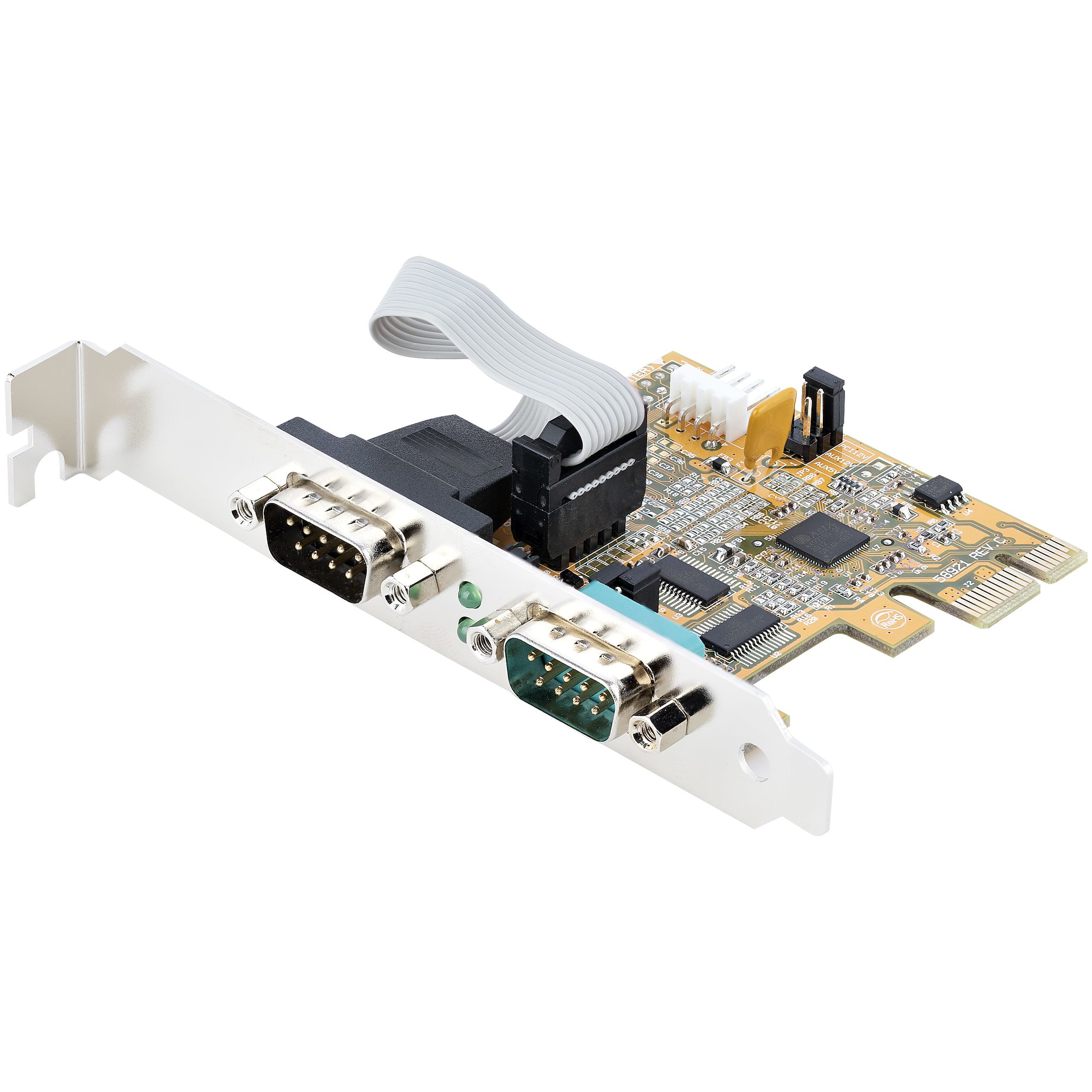 StarTech.com 2-Port PCI Express Serial Card, Dual Port PCIe to RS232 (DB9) 16C1050 UART, Standard 21050-PC-SERIAL-CARD