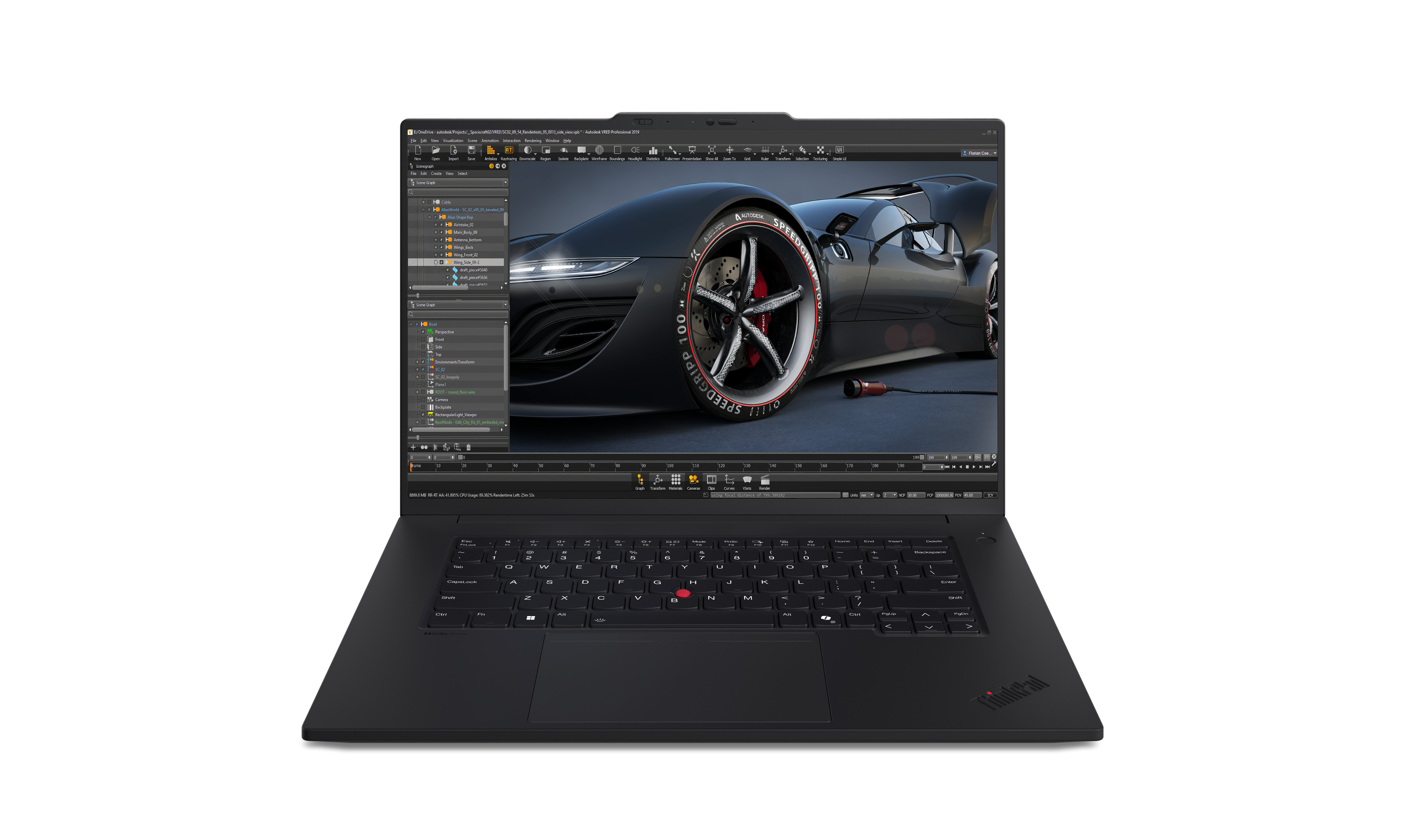 Lenovo ThinkPad P1 Gen 7 Intel Core Ultra 165H Mobile workstation 40.6 cm (16") Touchscreen WQUXGA 21KV000CUS