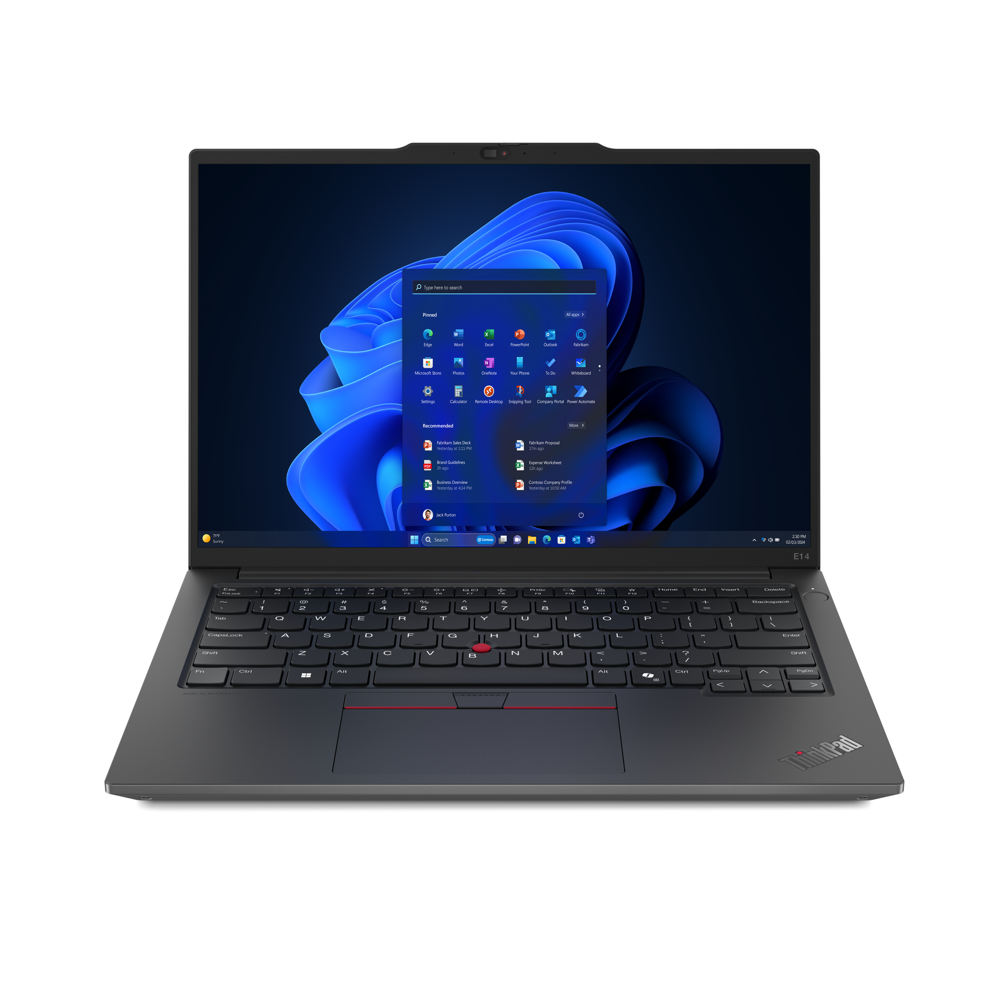 Lenovo ThinkPad E14 Gen 6 (Intel) Core Ultra 7 155U Laptop 35.6 cm (14") Touchscreen WUXGA 16 GB 21M70005US