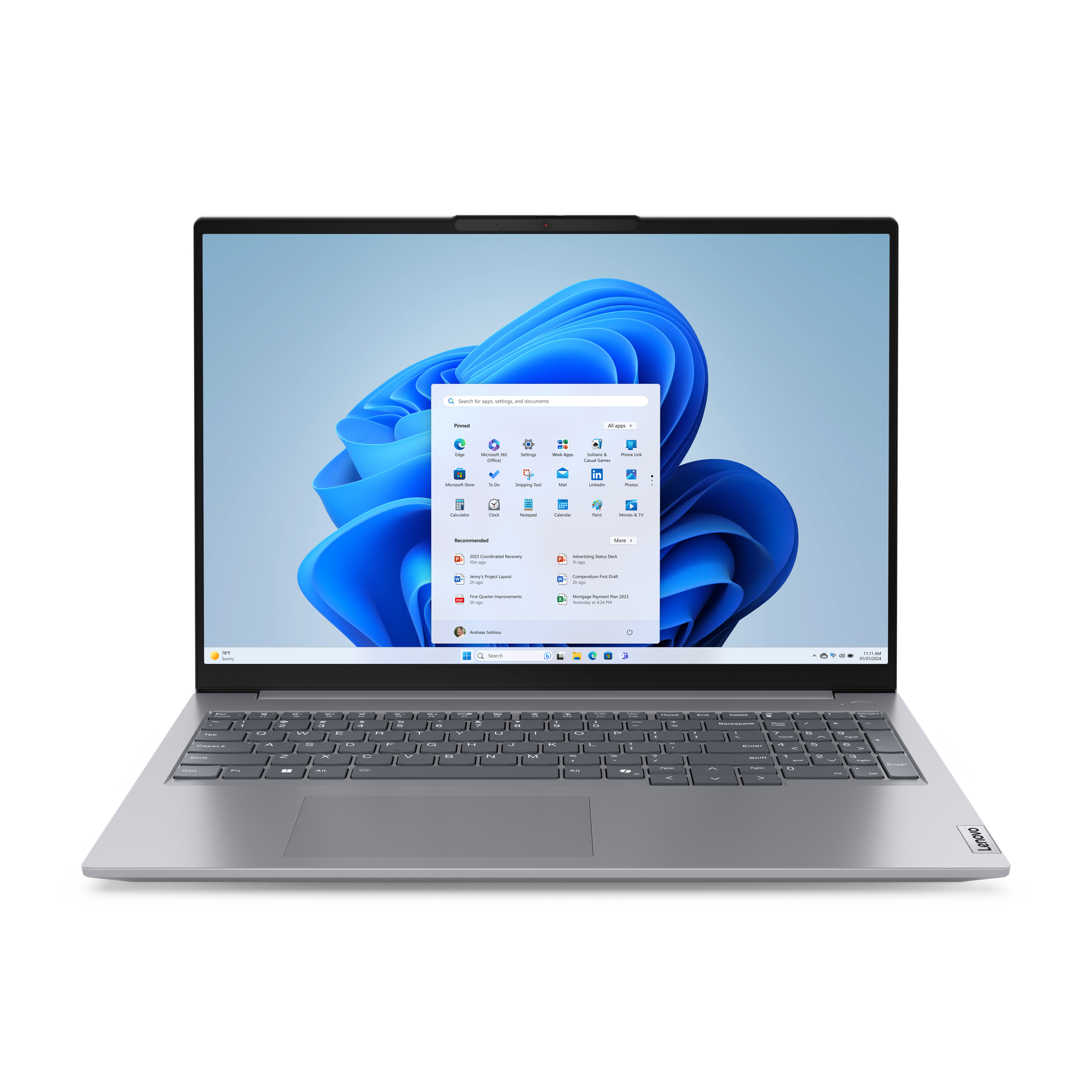 Lenovo ThinkBook 16 G7 ARP AMD Ryzen™ 5 7535HS Laptop 40.6 cm WUXGA GB DDR5-SDRAM 512 SSD Wi-Fi 6 21MW0037US