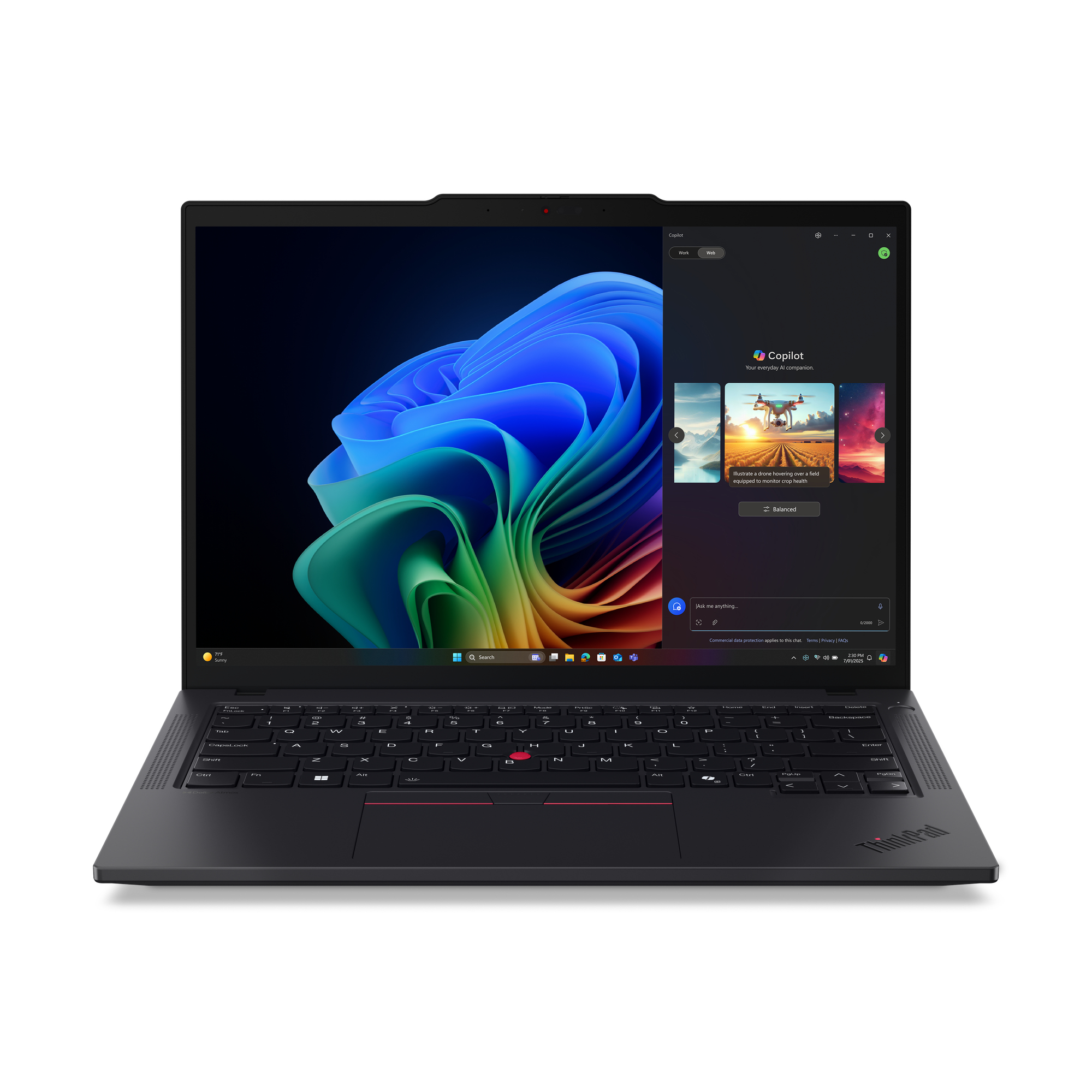 Lenovo ThinkPad T14 Gen 6 (AMD) Copilot+ PC Ryzen™ 7 PRO 350 Laptop 35.6 cm (14") WUXGA 16 GB 21QJ00CSUS